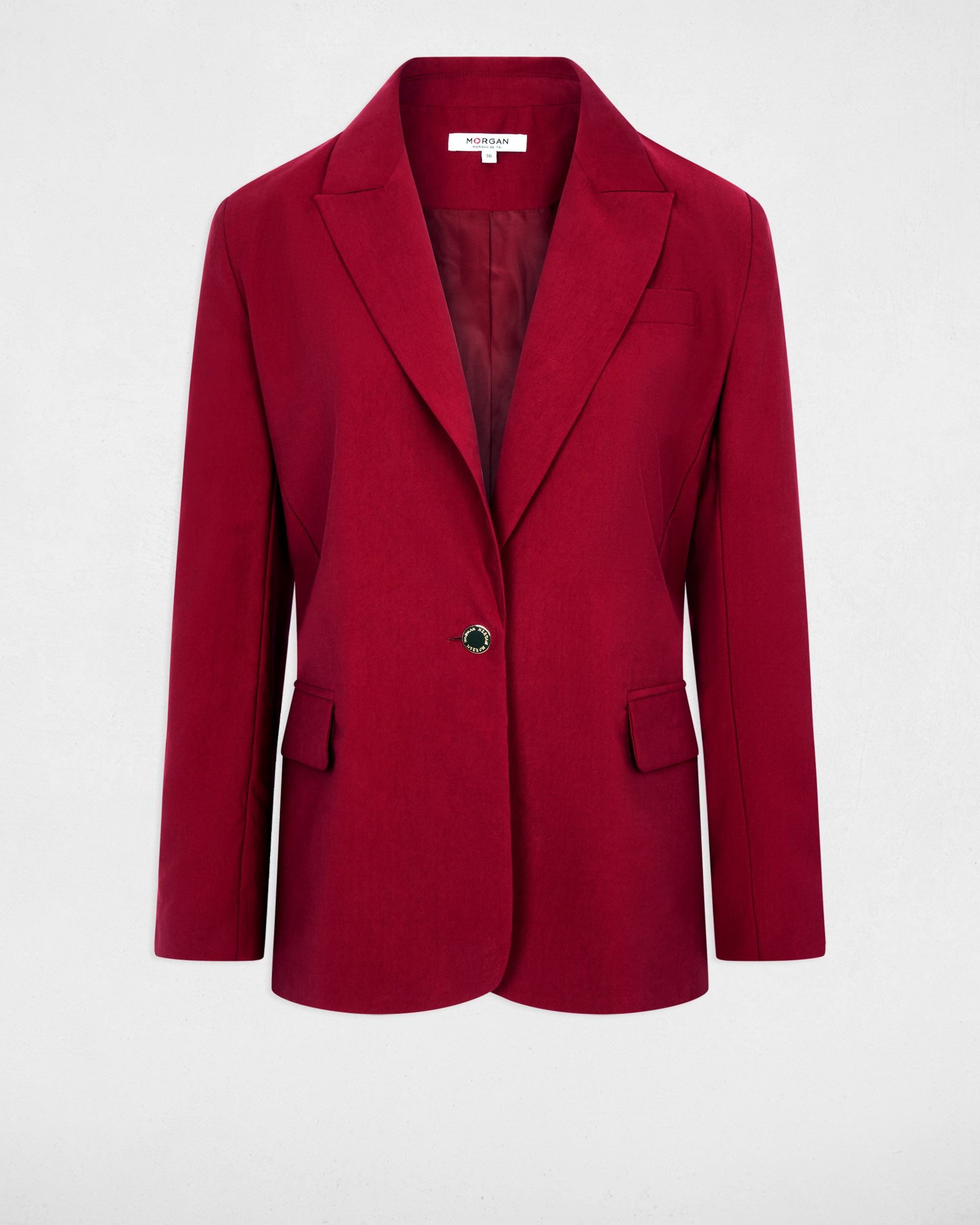 Blazer com Bolsos Italianos Bordeaux-2