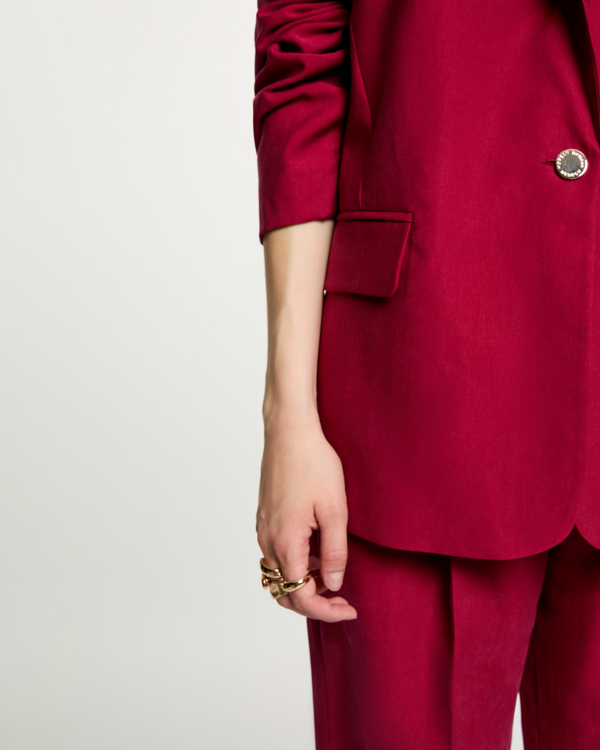 Blazer com Bolsos Italianos Bordeaux-5