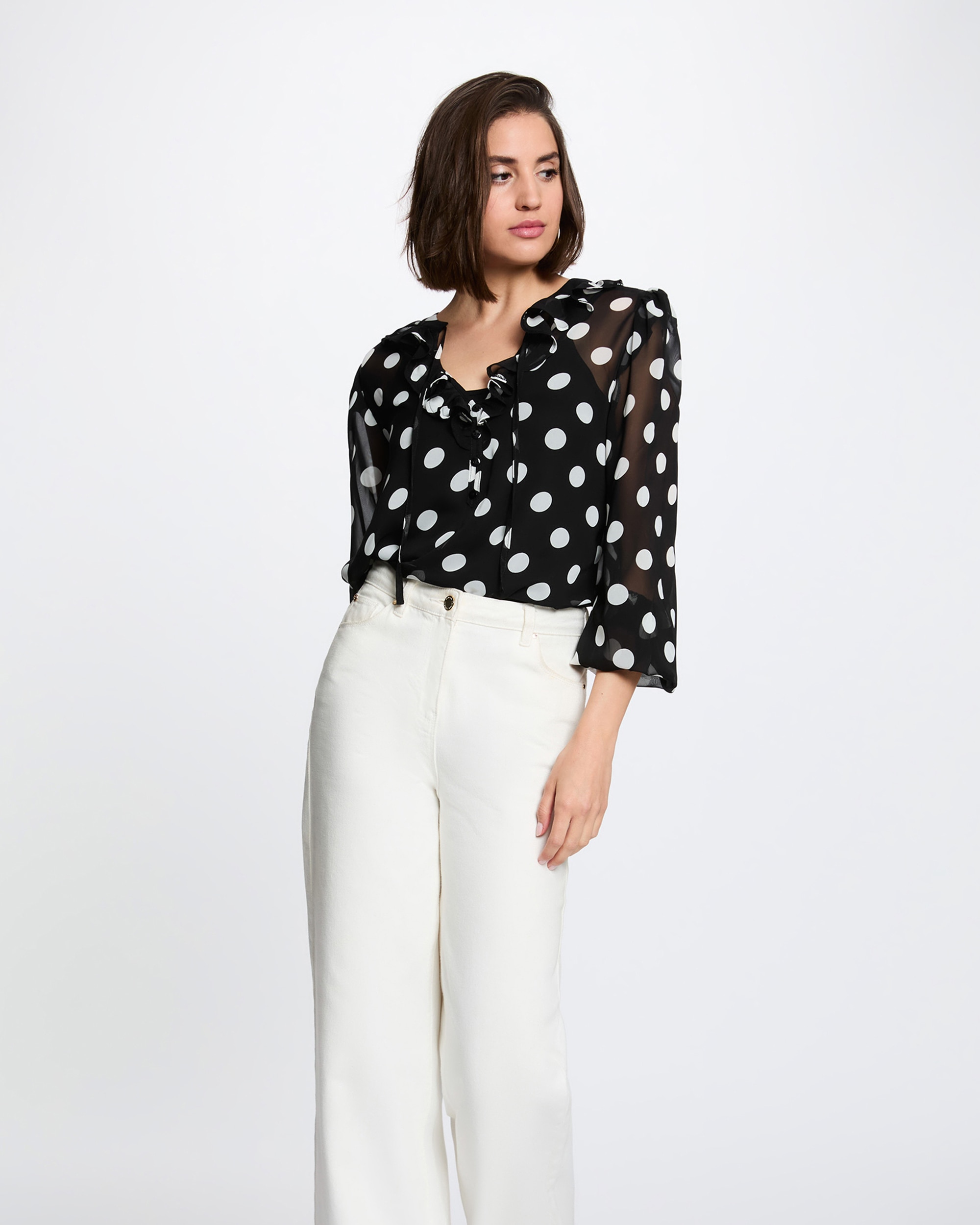 Imagem 0 de Blusa com Folhos