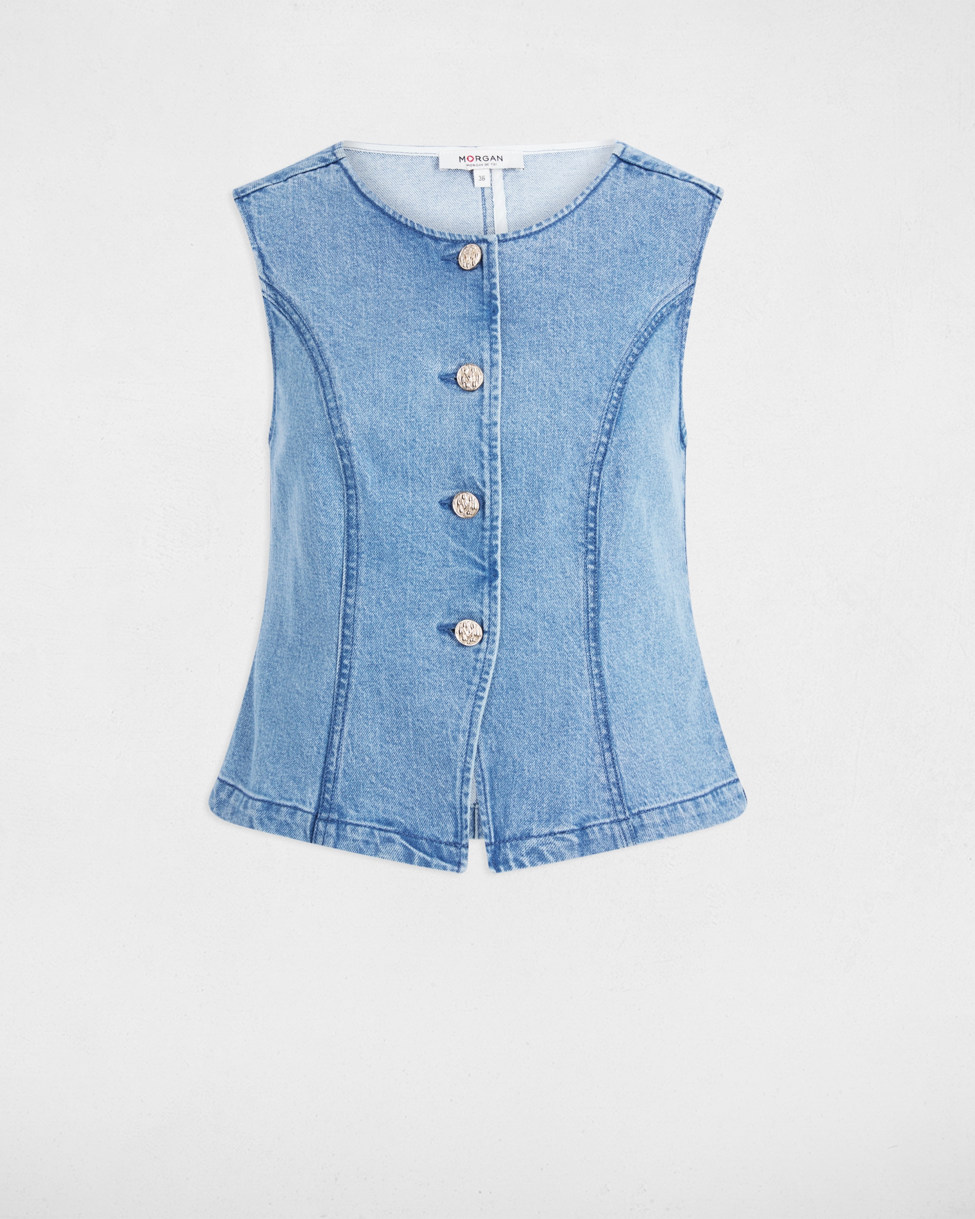 Colete Jeans Ajustado Azul-ganga-2