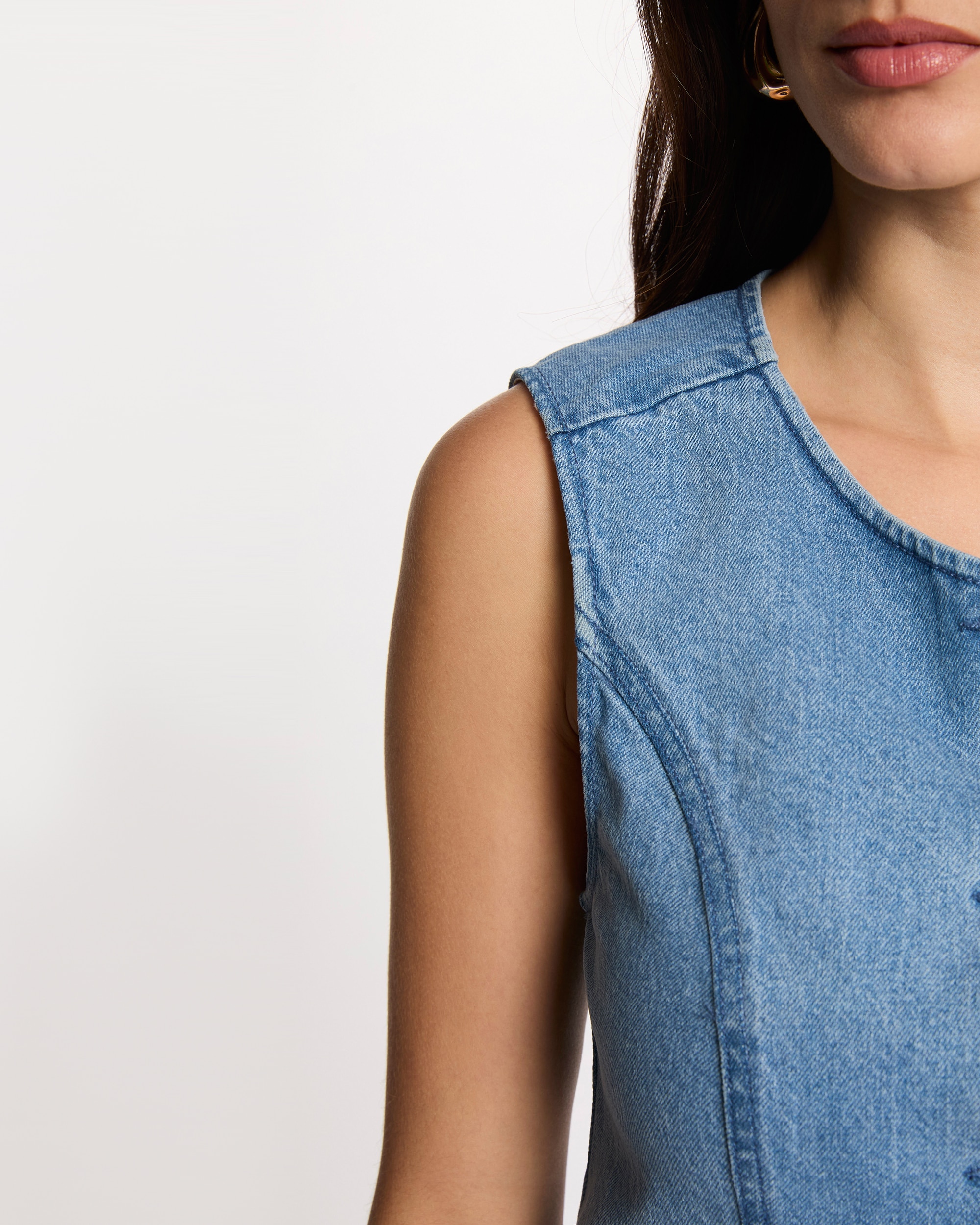 Colete Jeans Ajustado Azul-ganga-5
