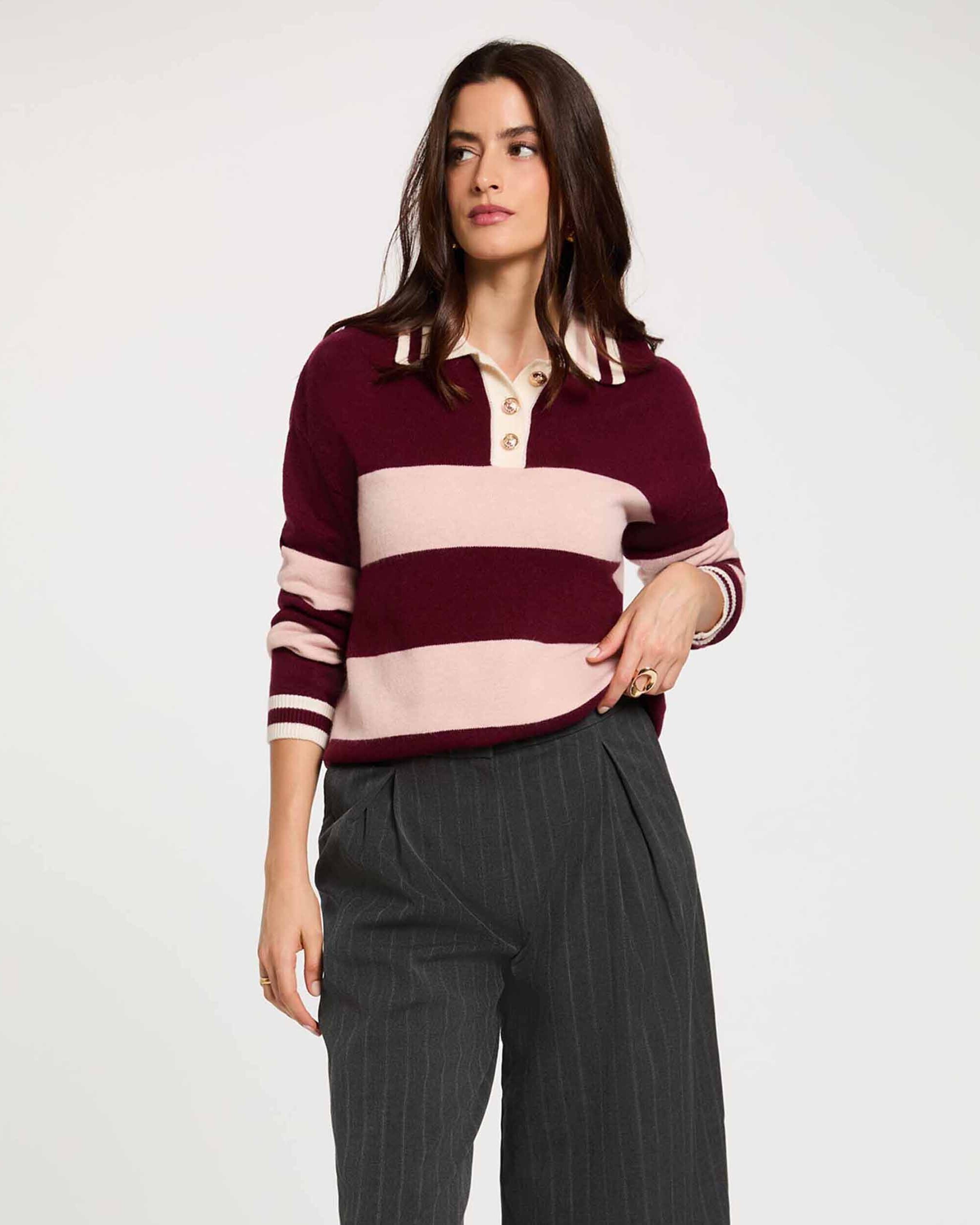Bermudas com Estampado Às Riscas Cinzento-4