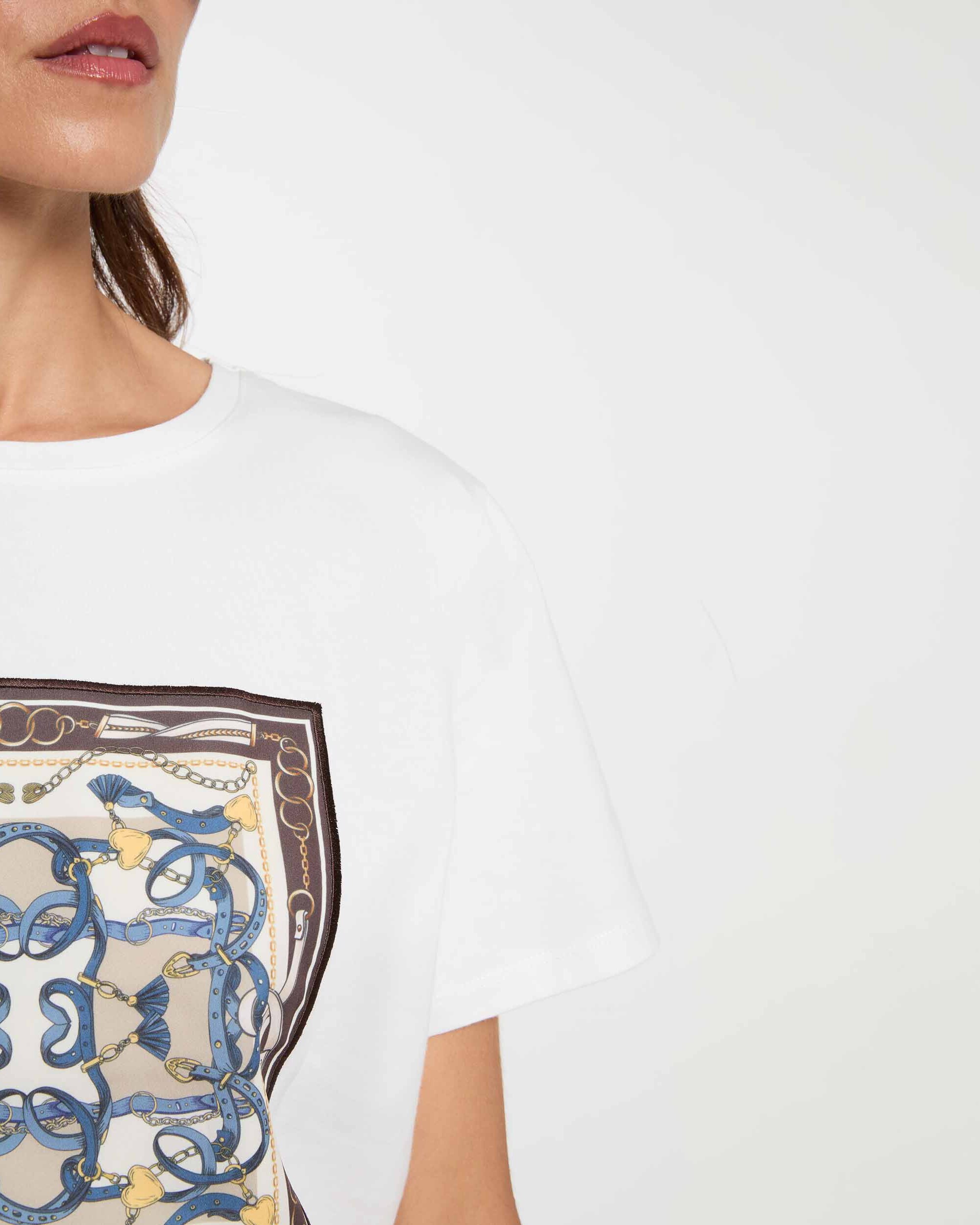 T-shirt com Logo Branco-5