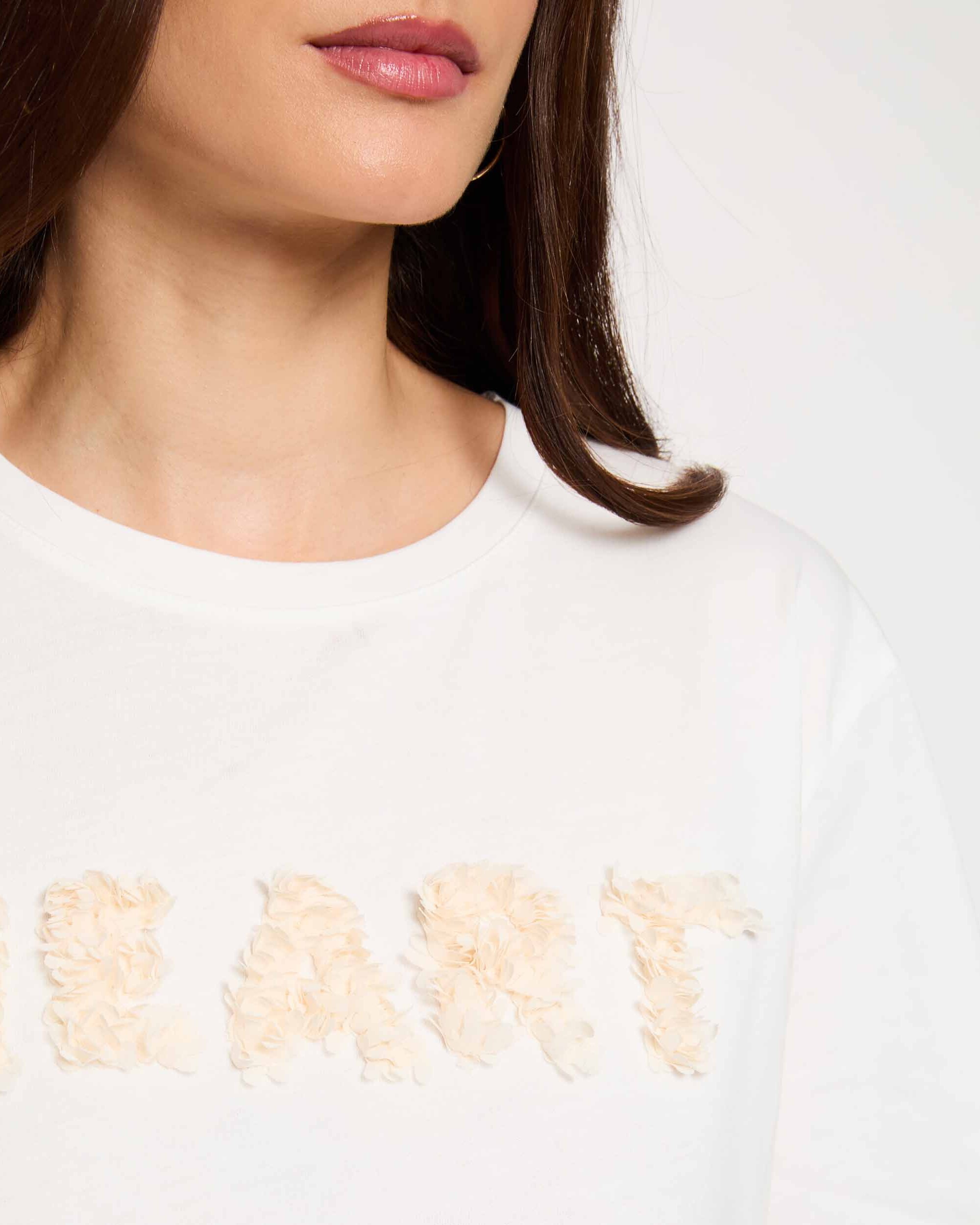 T-shirt com Logo Branco-5
