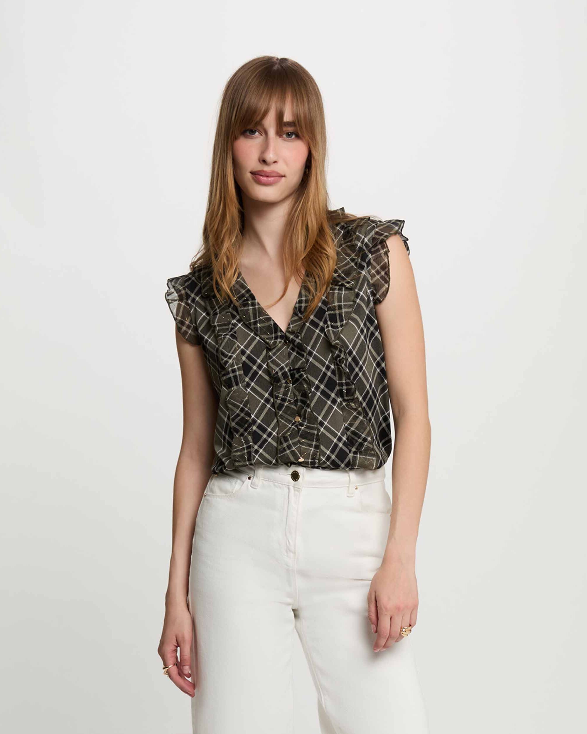 Imagem 0 de T-shirt com Folhos