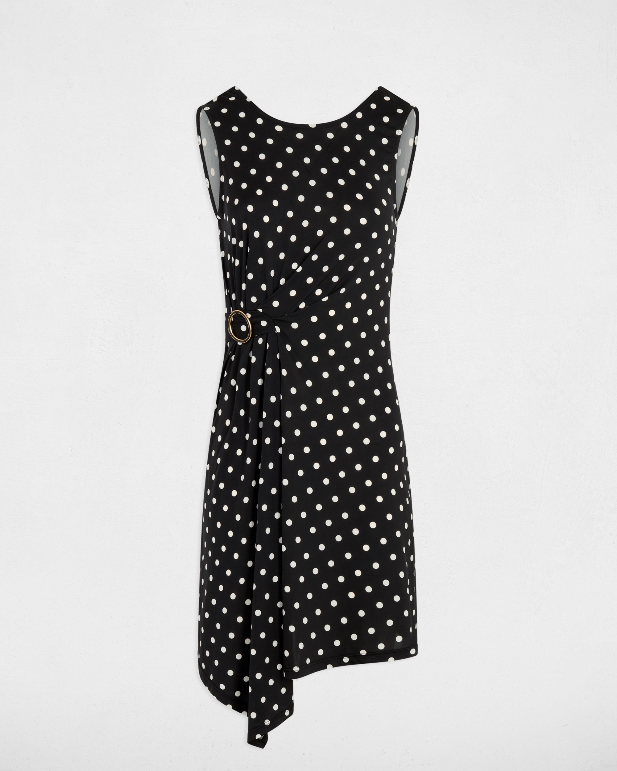 Vestido Curto com Detalhe de Fivela Multicolor-2
