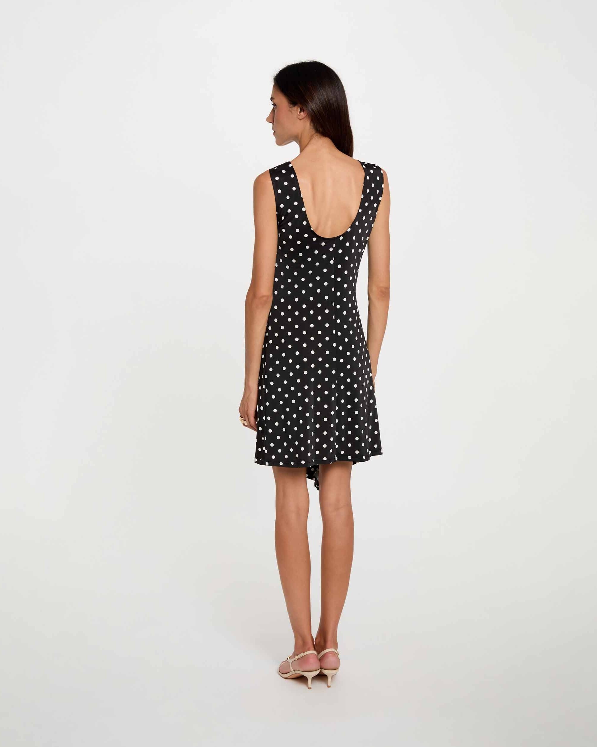 Vestido Curto com Detalhe de Fivela Multicolor-3
