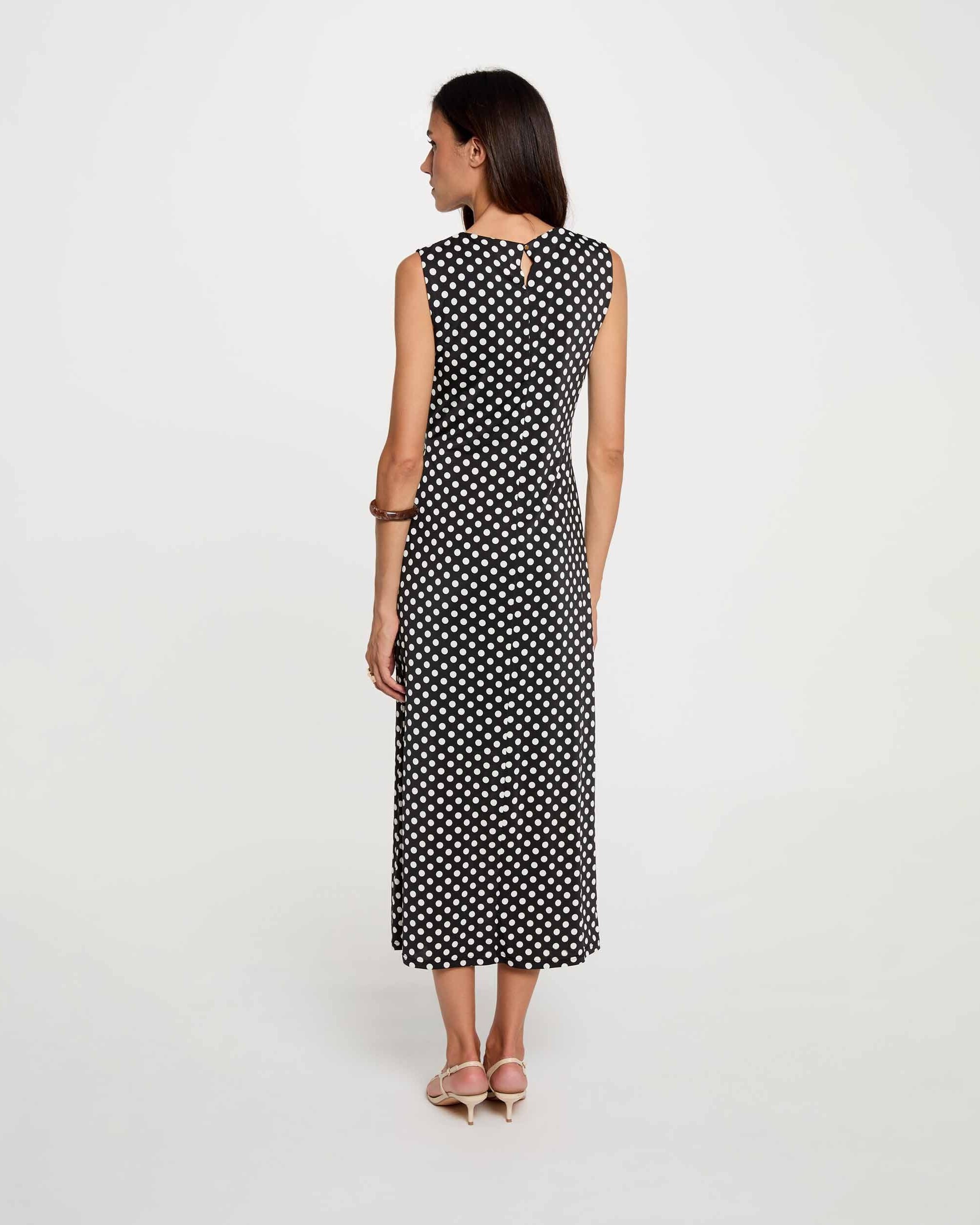 Vestido Comprido com Cintura com Fivela Multicolor-3
