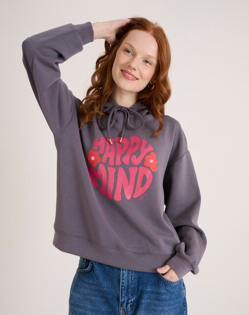 Imagem 0 de Sweatshirt com Capuz e Mensagem Frontal