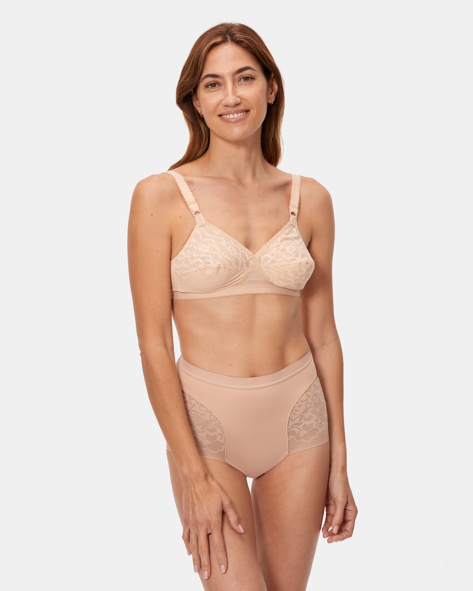 Soutien sem Aros de Sustentação Clássica com Renda Natural-3
