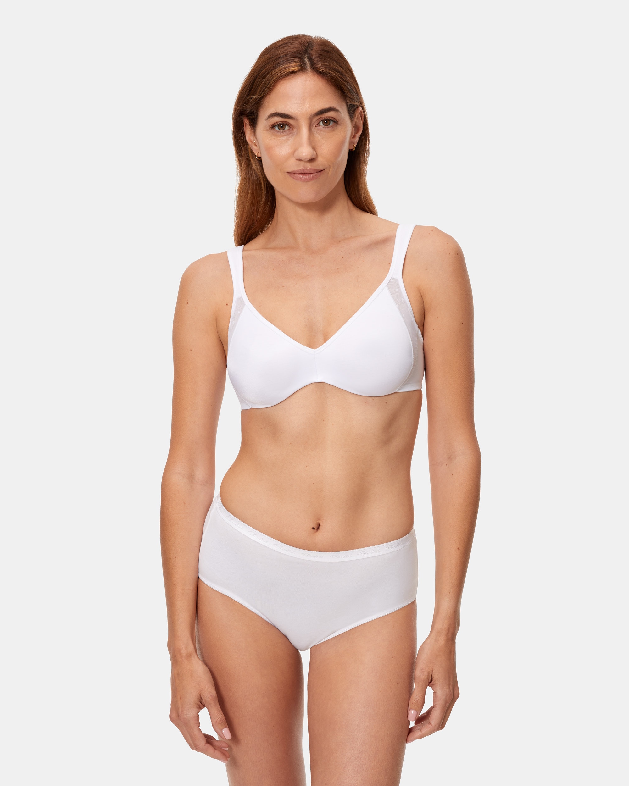 Soutien Redutor Shaping de Microfibra com Aros Branco-3