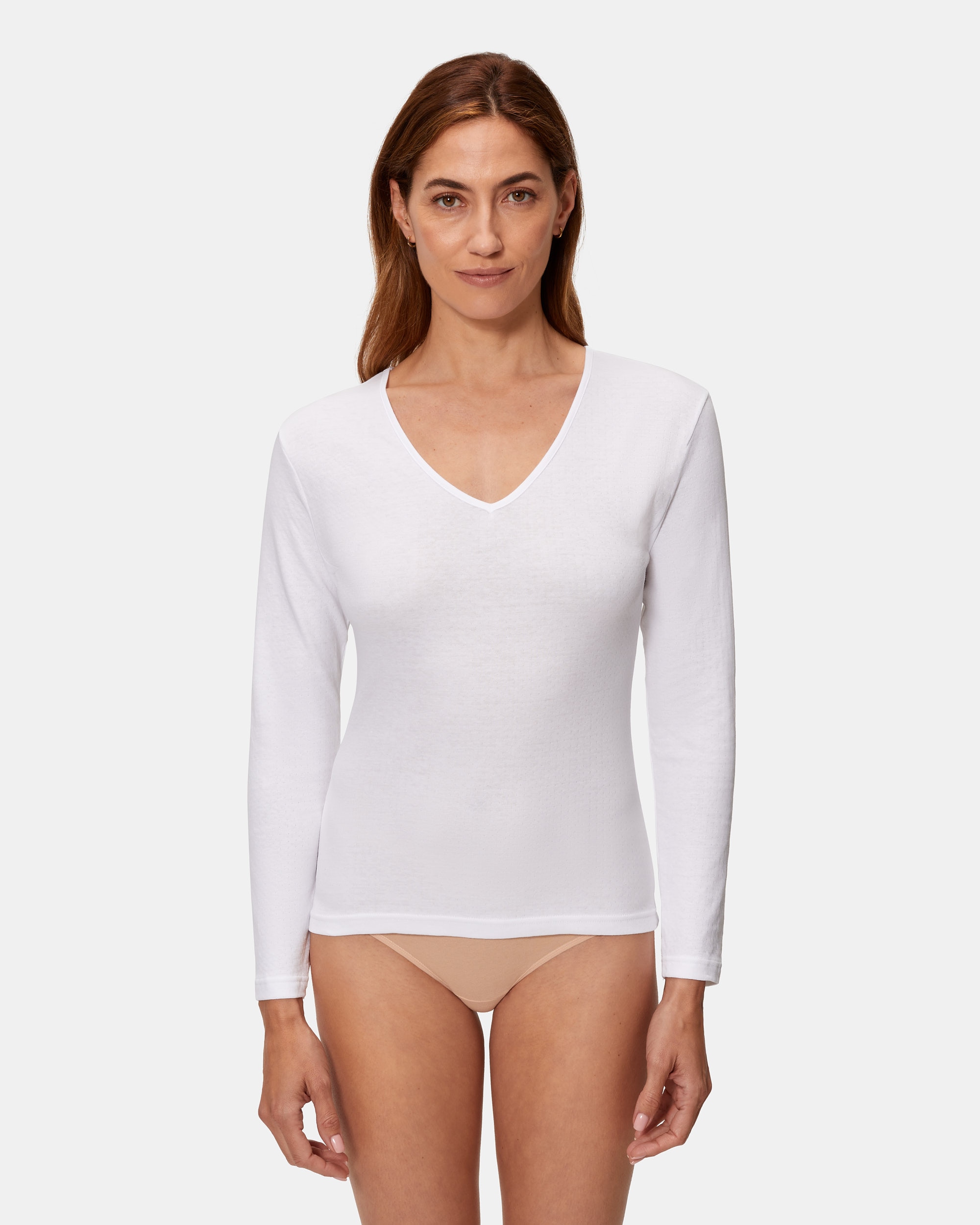 Imagem 0 de T-shirt Térmica de Manga Comprida em Algodão 100%