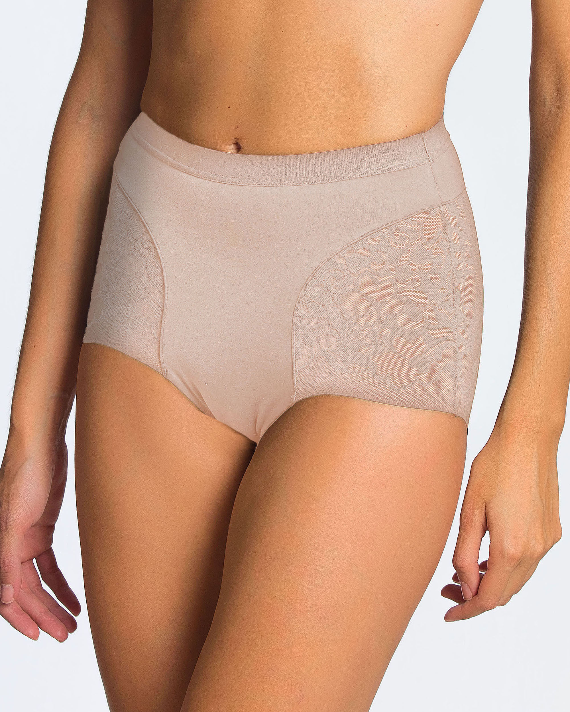 Imagem 0 de Cueca Redutora Maxi de Controlo Médio com Renda e Microfibra