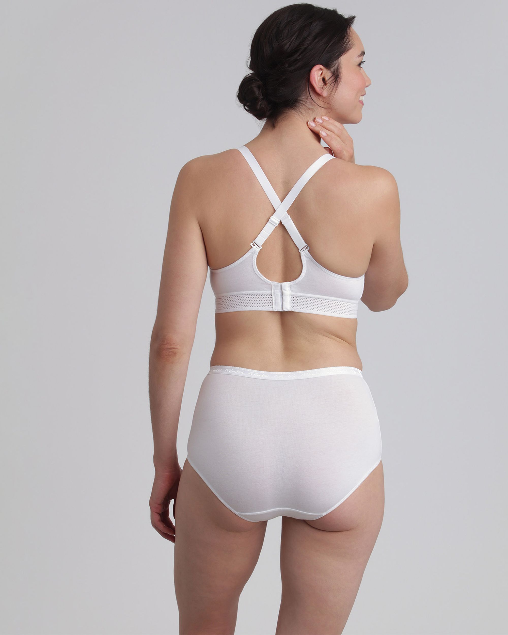 Soutien sem Aros Branco de Algodão Orgânico Feel Good Support Branco-3