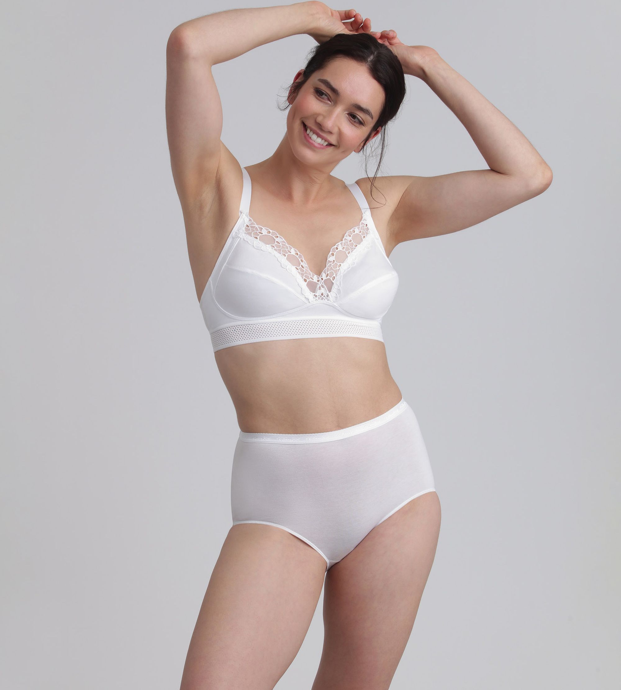 Soutien sem Aros Branco de Algodão Orgânico Feel Good Support Branco-4