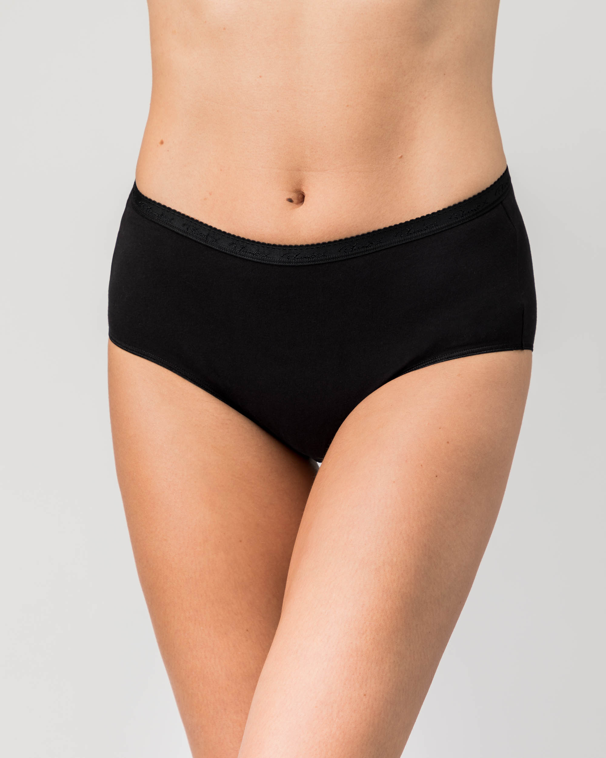 Pack de Duas Cuecas Clássicas de Algodão Orgânico Preto-1