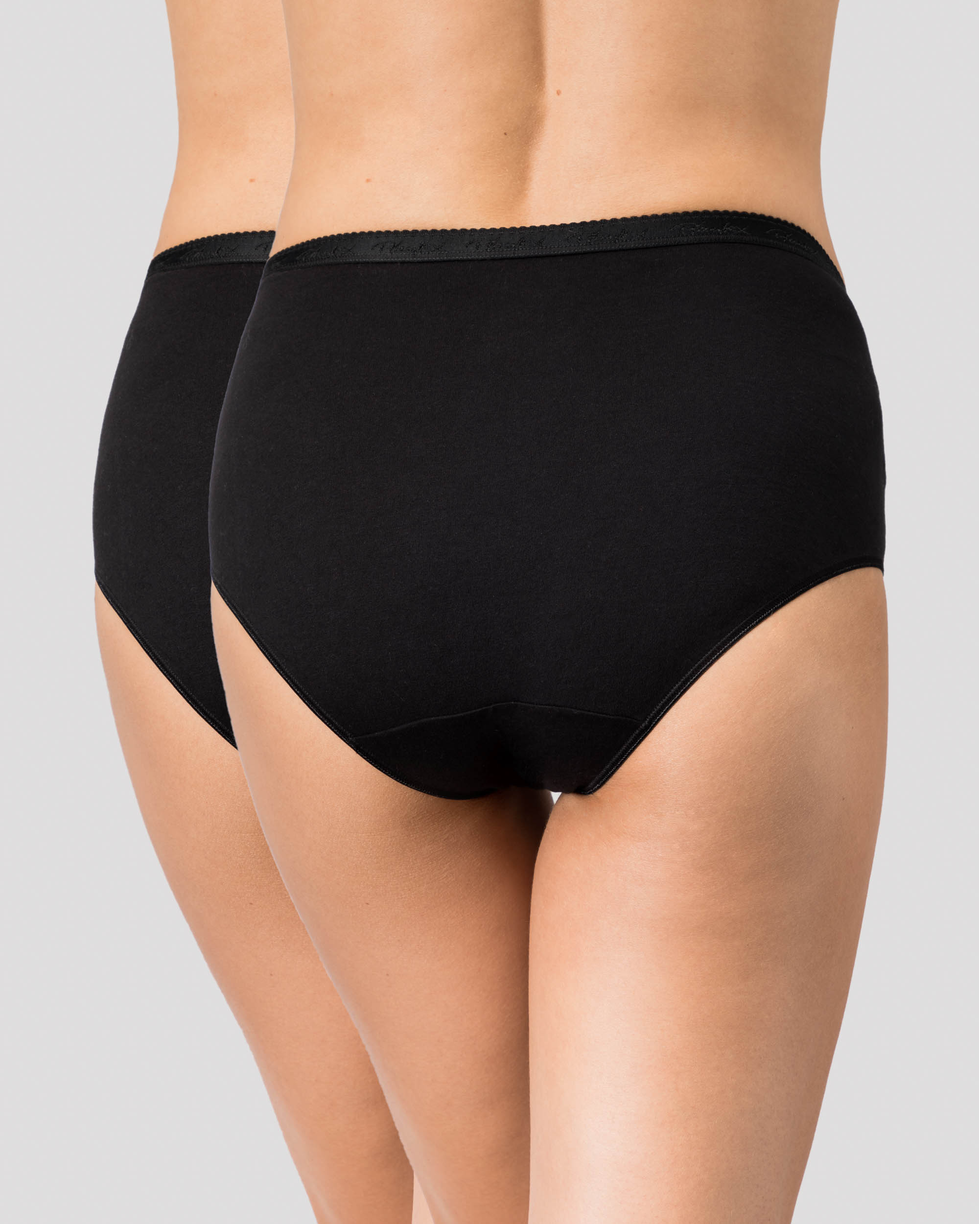 Pack de Duas Cuecas Clássicas de Algodão Orgânico Preto-2