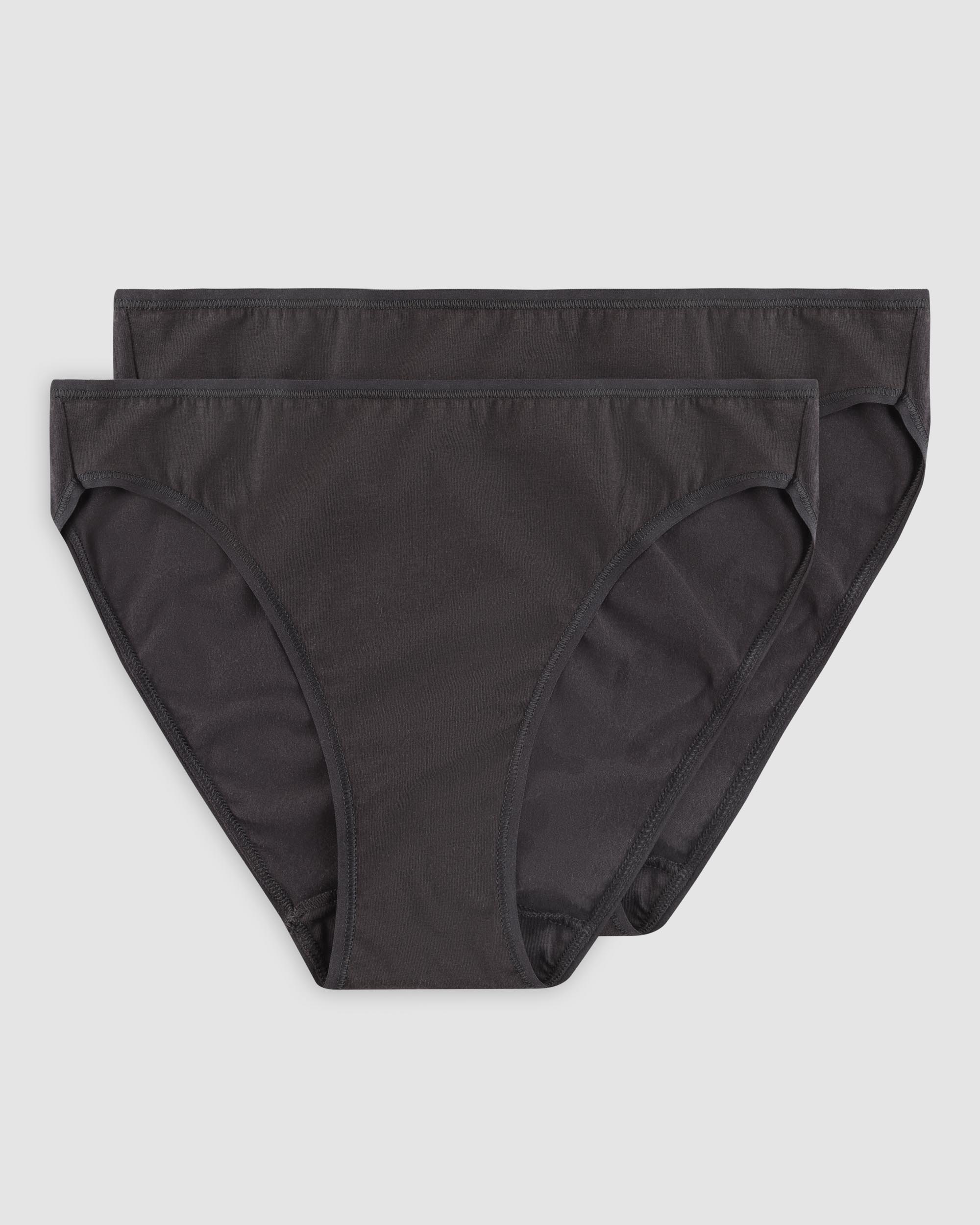 Pack de Duas Cuecas Clássicas de Algodão Orgânico Preto-4
