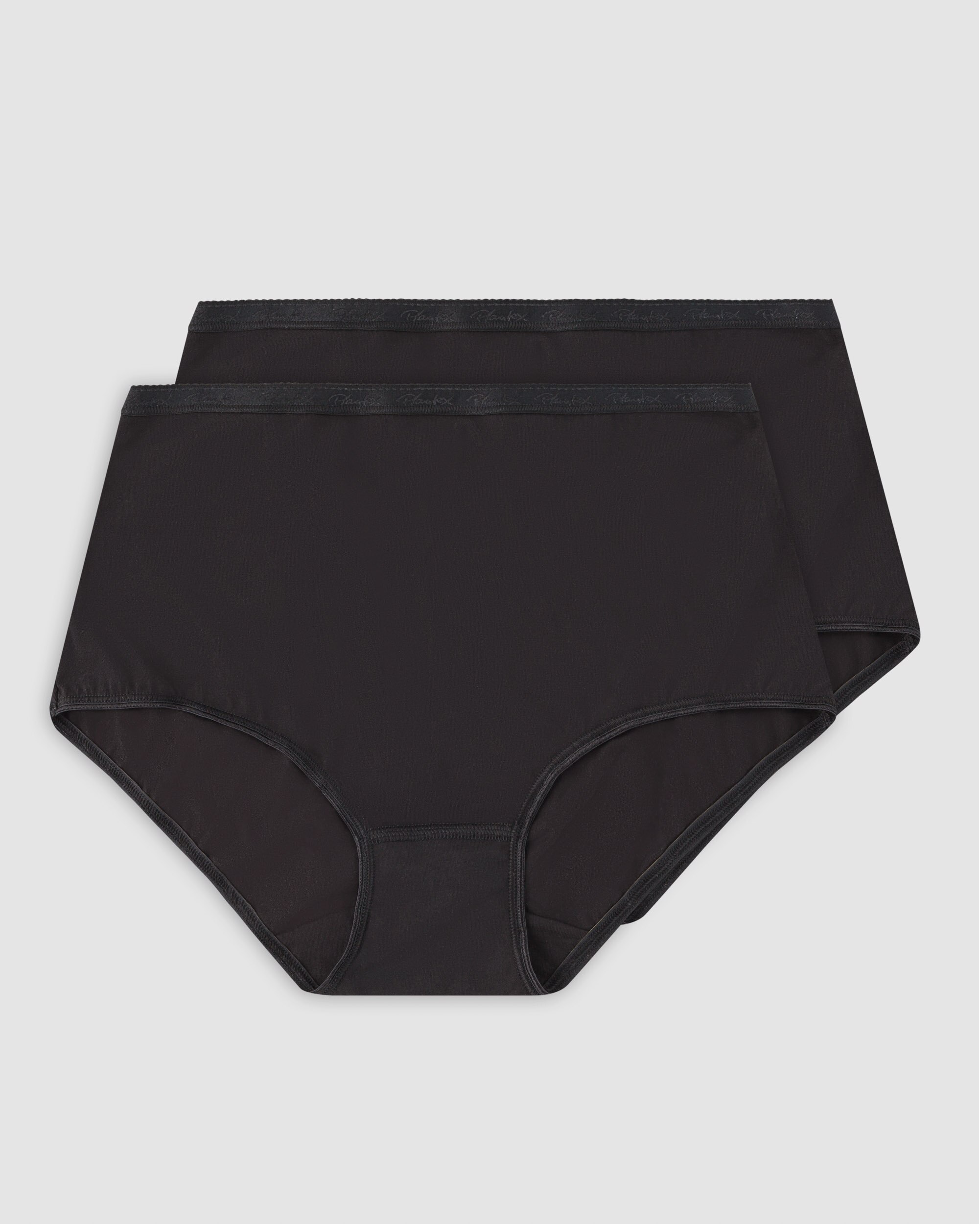 Pack de Duas Cuecas Altas de Algodão Orgânico Preto-4