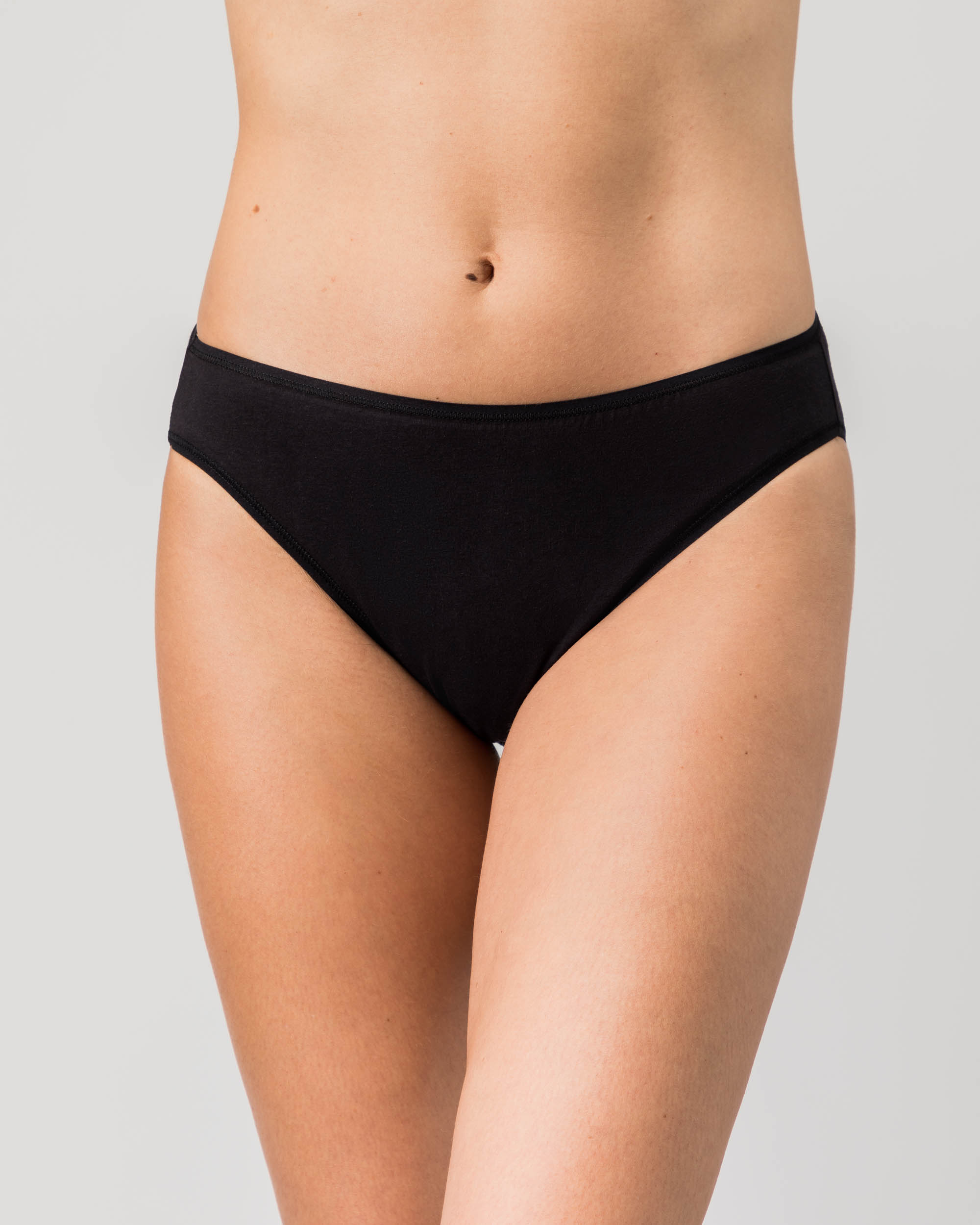 Pack de Duas Cuecas Biquíni de Algodão Orgânico Preto-3