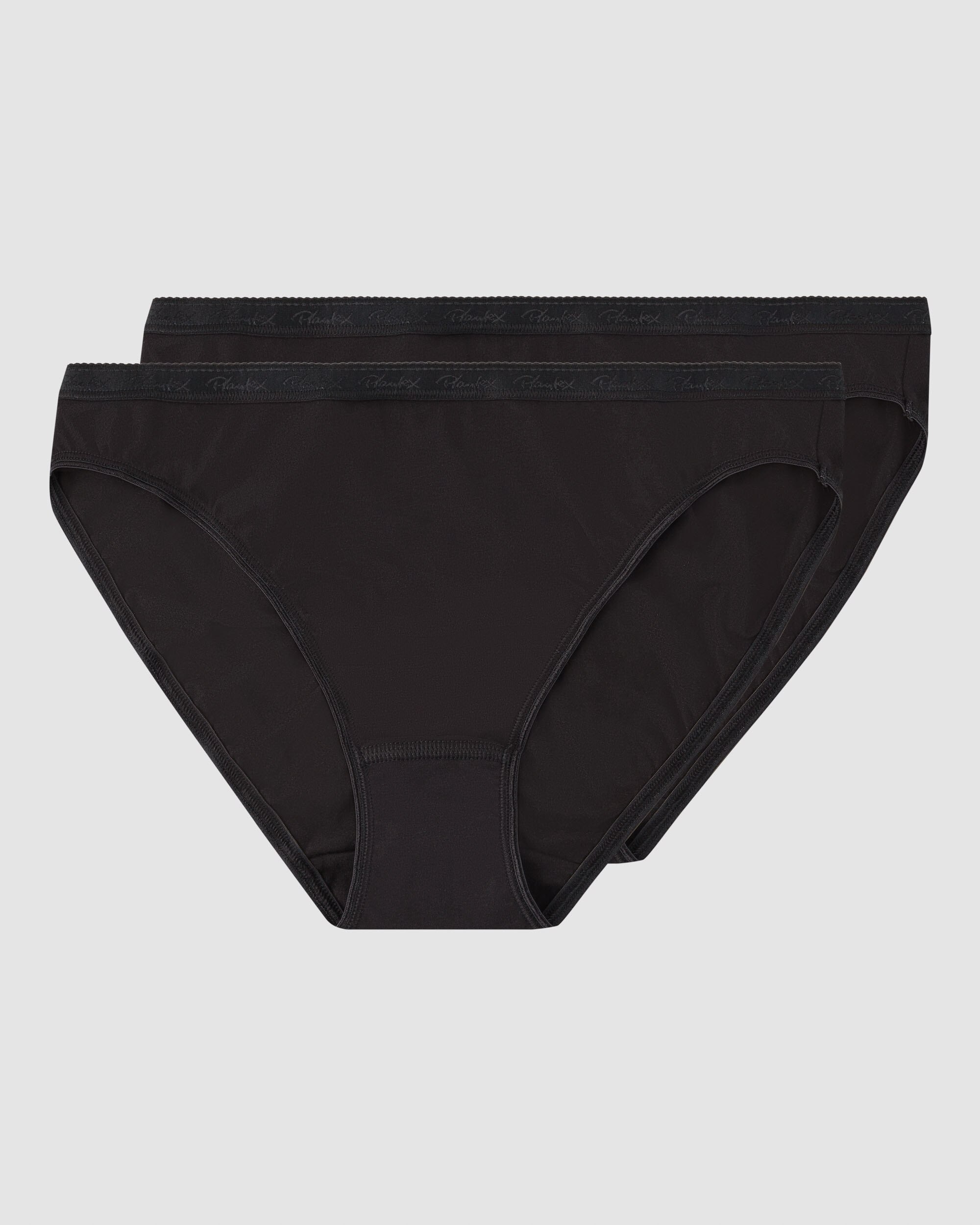 Pack de Duas Cuecas Biquíni de Algodão Orgânico Preto-4