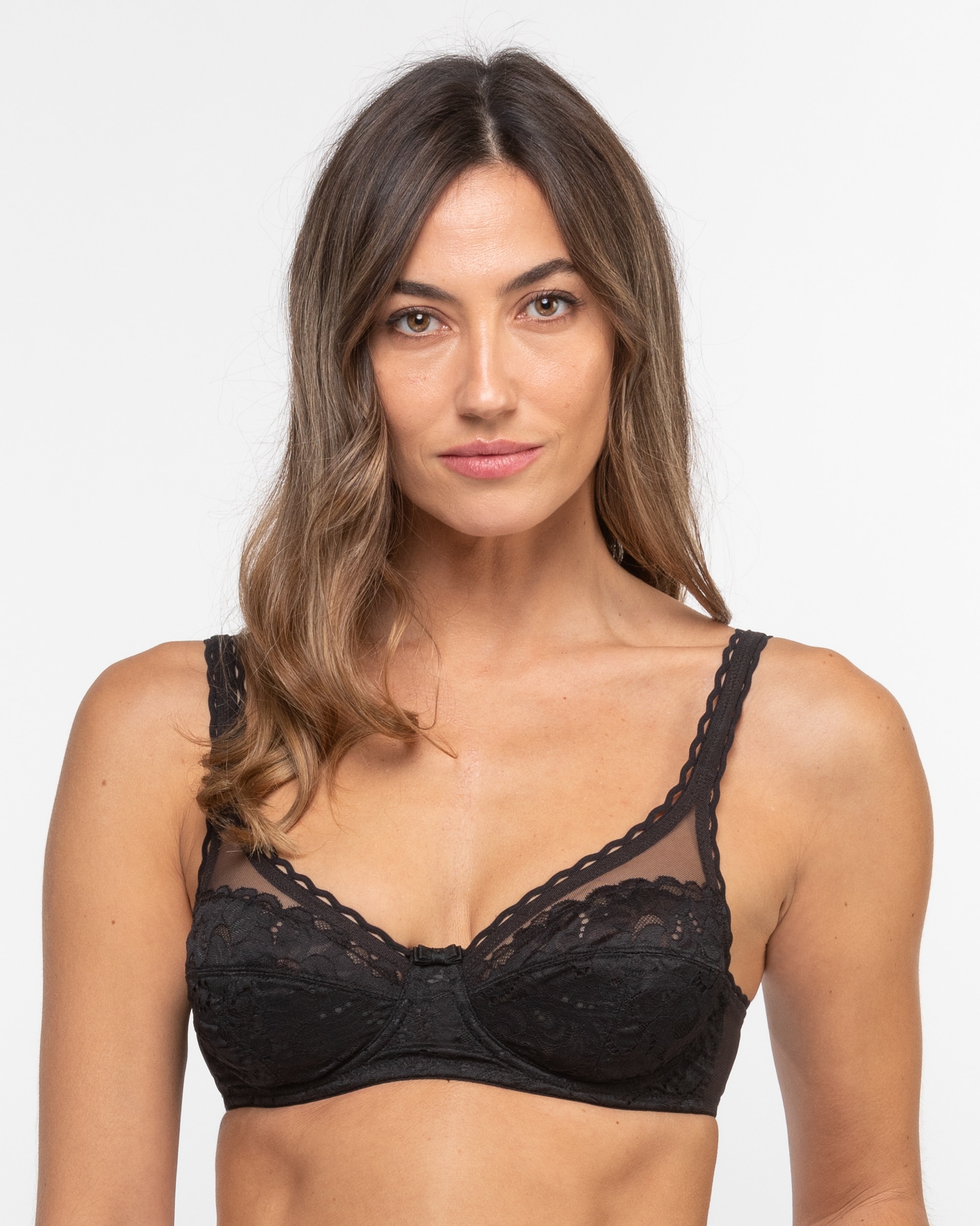 Imagem 0 de Soutien com Aros, de Sustentação Clássica com Nova Renda Floral Mate