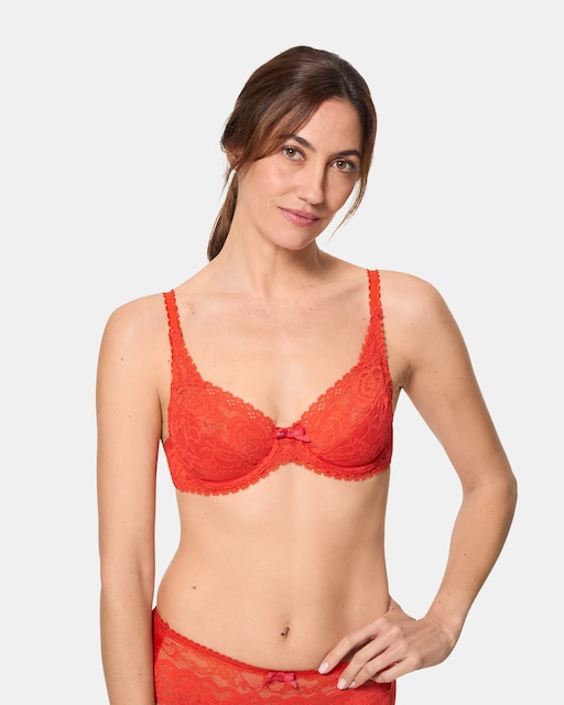 Imagem 0 de Soutien com Aros de Renda Reciclada Floral Sofisticada