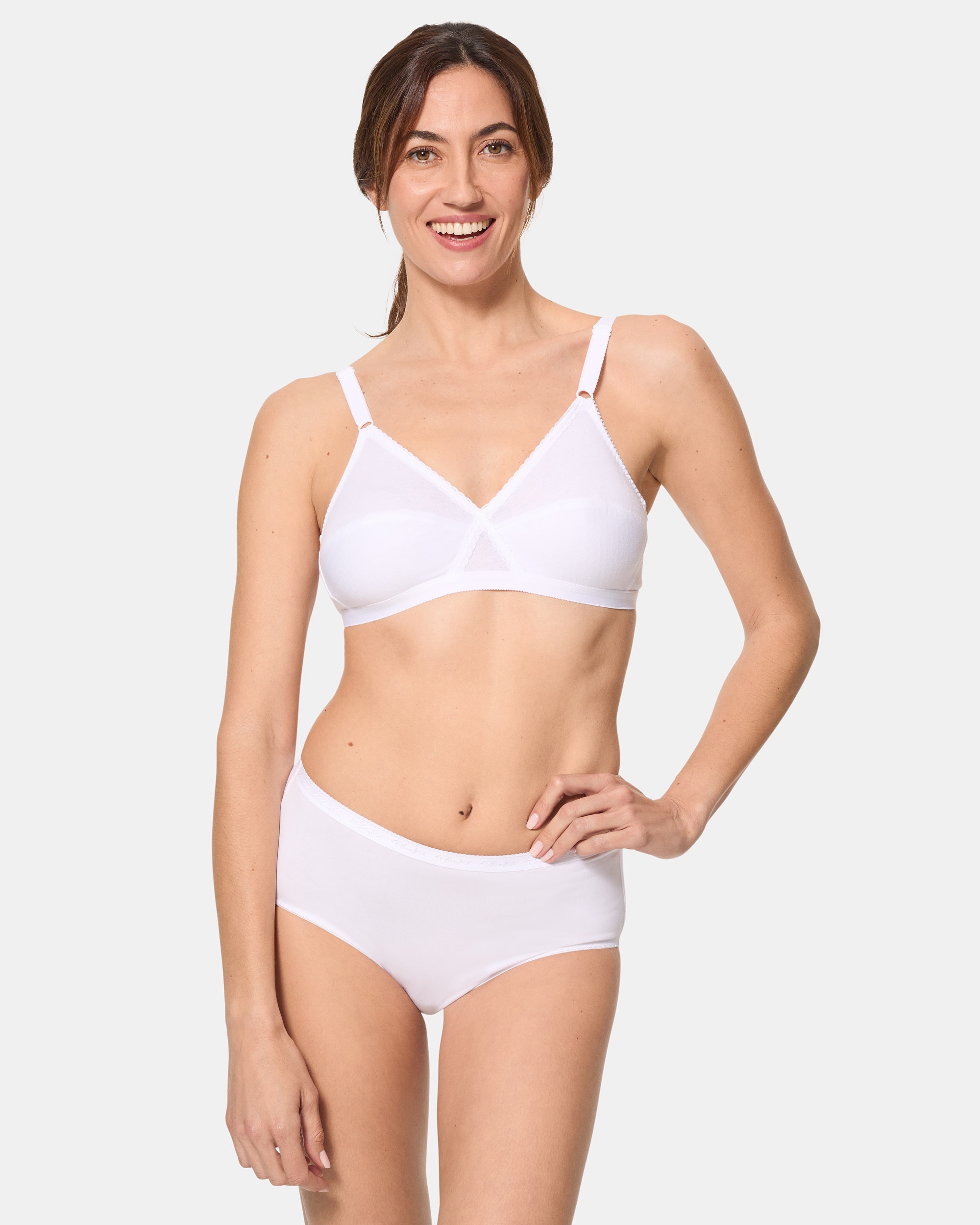 Soutien sem Aros Cruzado Mágico Branco-3