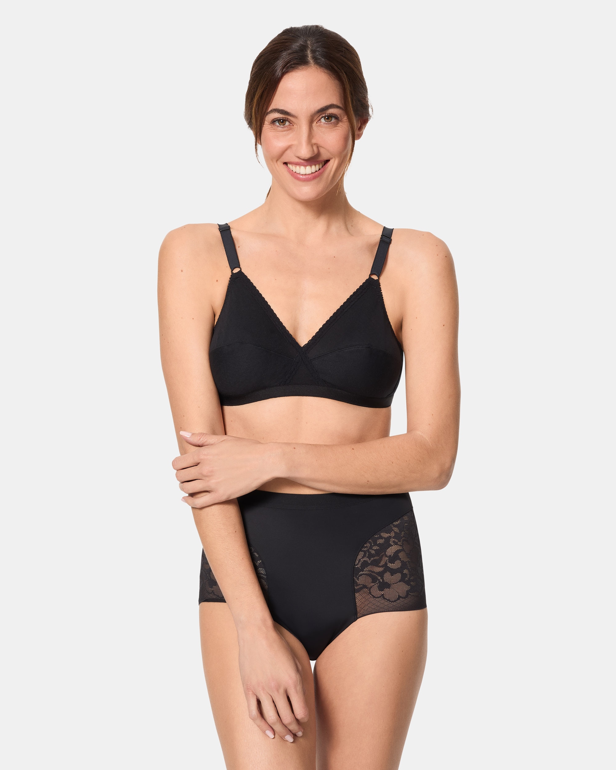 Soutien sem Aros Cruzado Mágico Preto-3