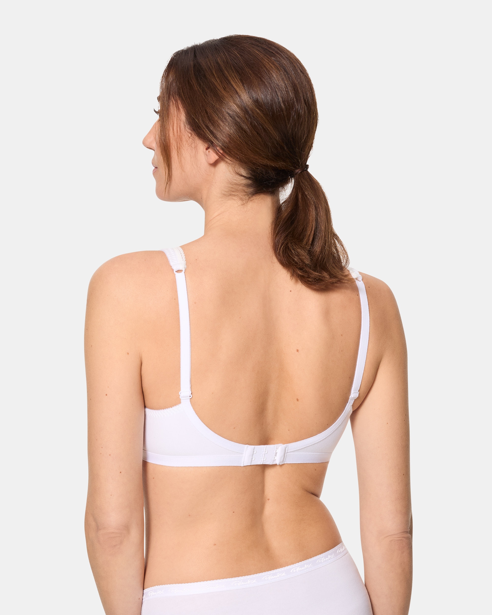 Pack de 2 Soutiens sem Aros de Algodão Cruzado Mágico Branco-2