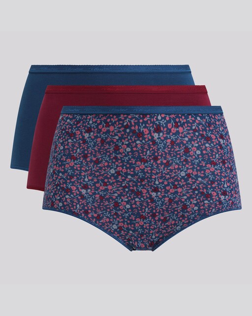 Imagem 0 de Pack de Três Cuecas Altas de Algodão Orgânico