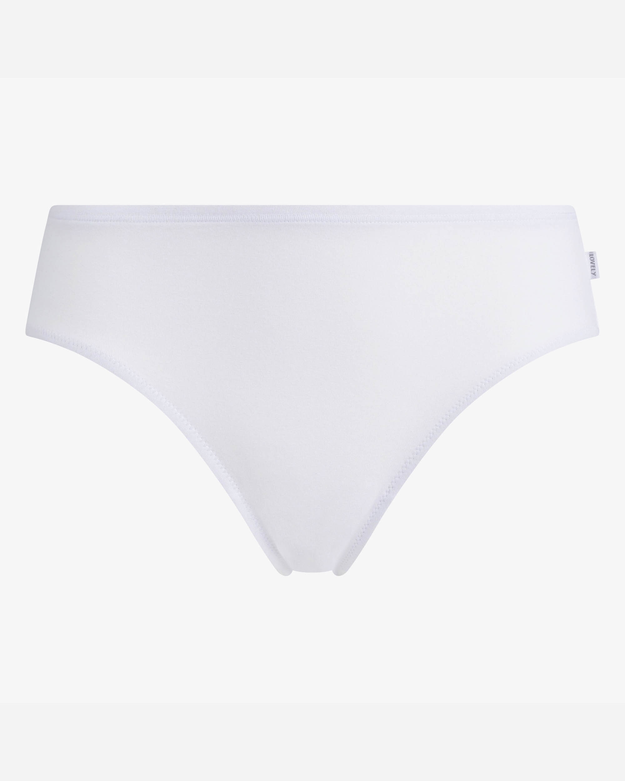 Cueca Mini de Algodão Orgânico e Cetim Branco-4