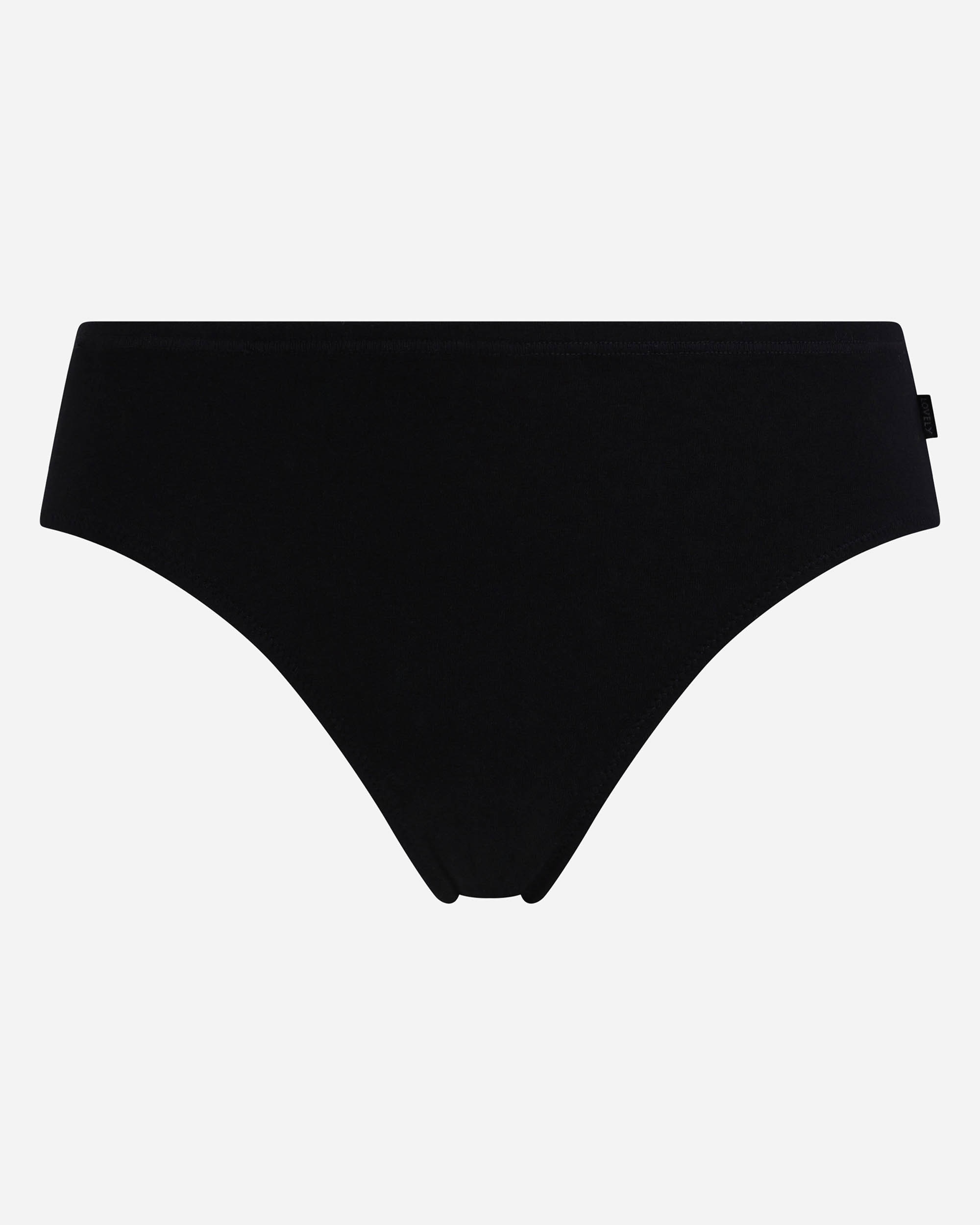 Cueca Mini de Algodão Orgânico e Cetim Preto-4