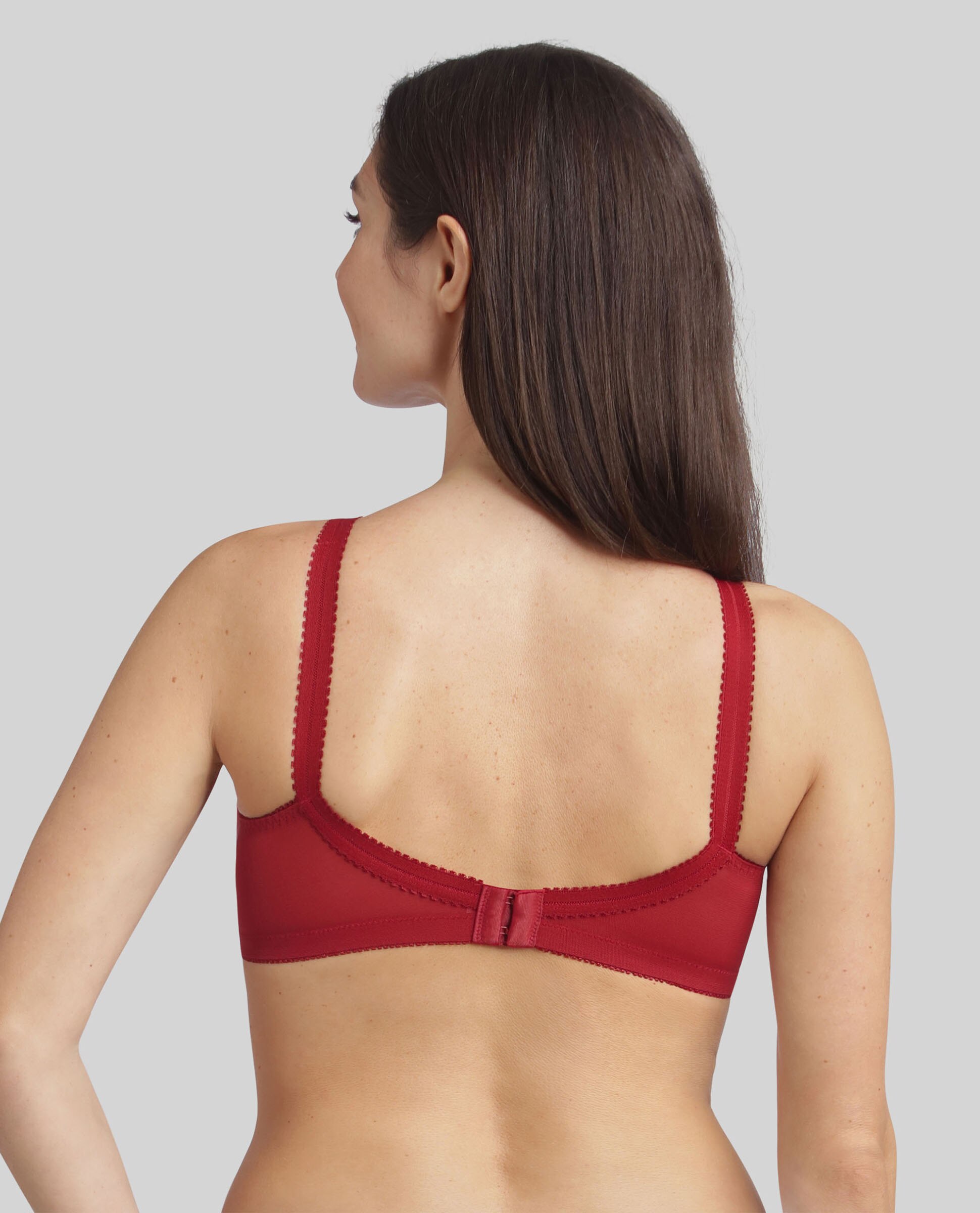 Soutien sem Aros Cruzado Mágico 556 Vermelho-2