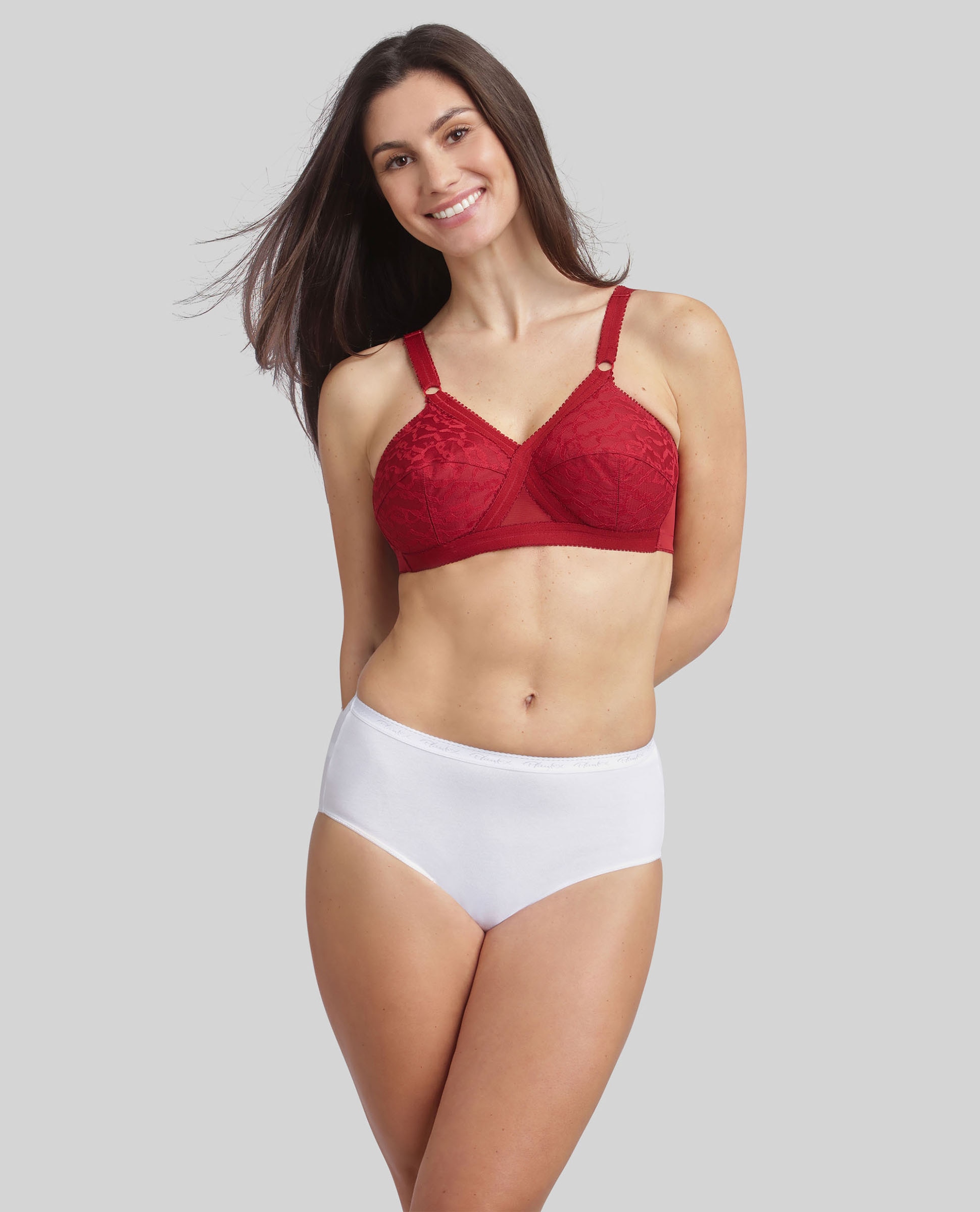 Soutien sem Aros Cruzado Mágico 556 Vermelho-4