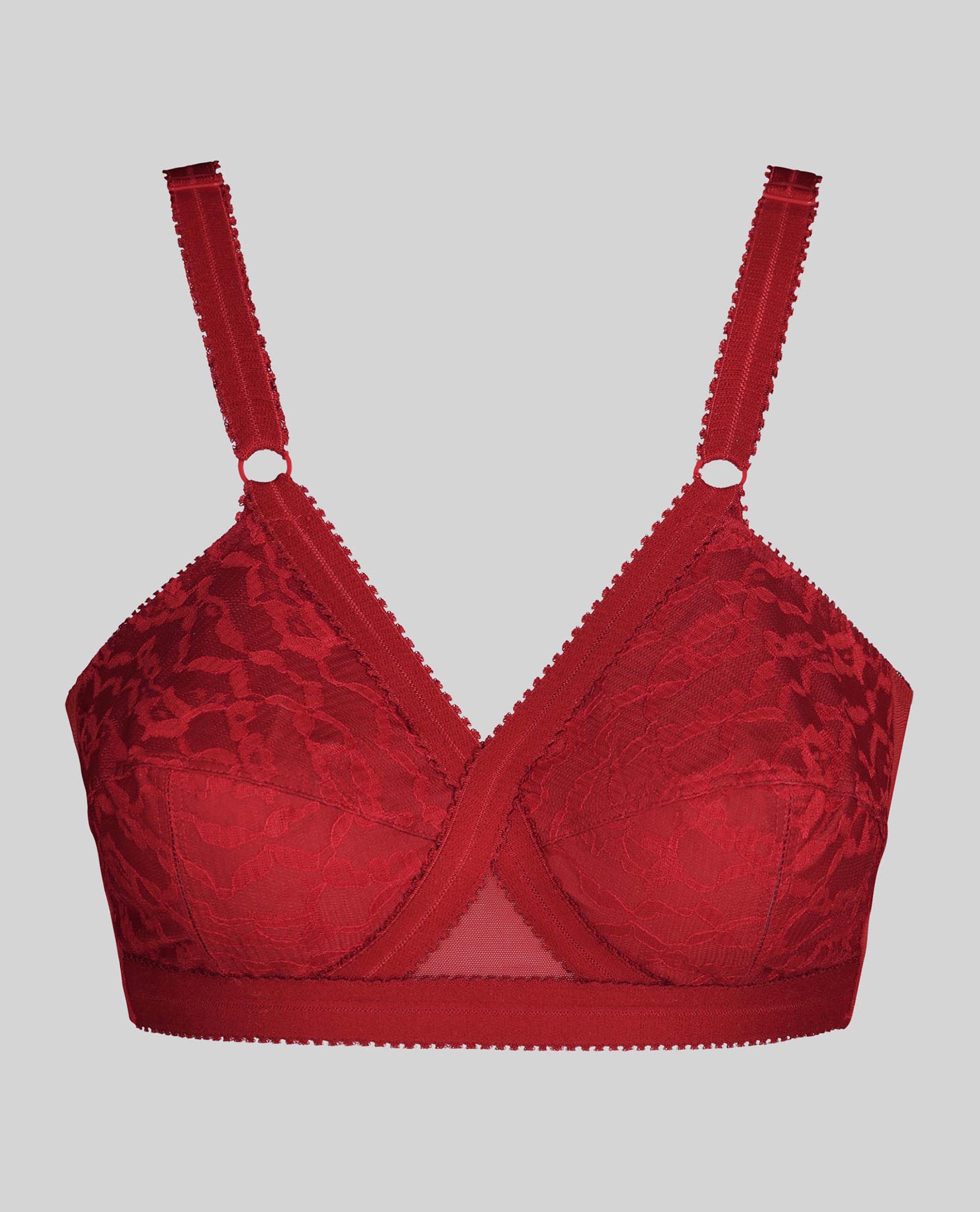 Soutien sem Aros Cruzado Mágico 556 Vermelho-5