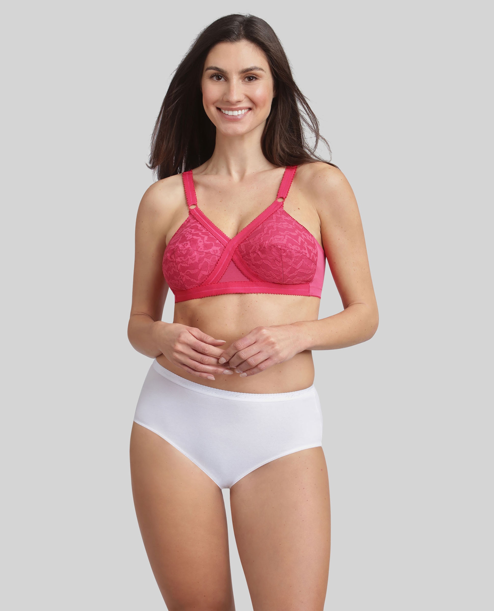 Soutien sem Aros Cruzado Mágico 556 Fúcsia-4