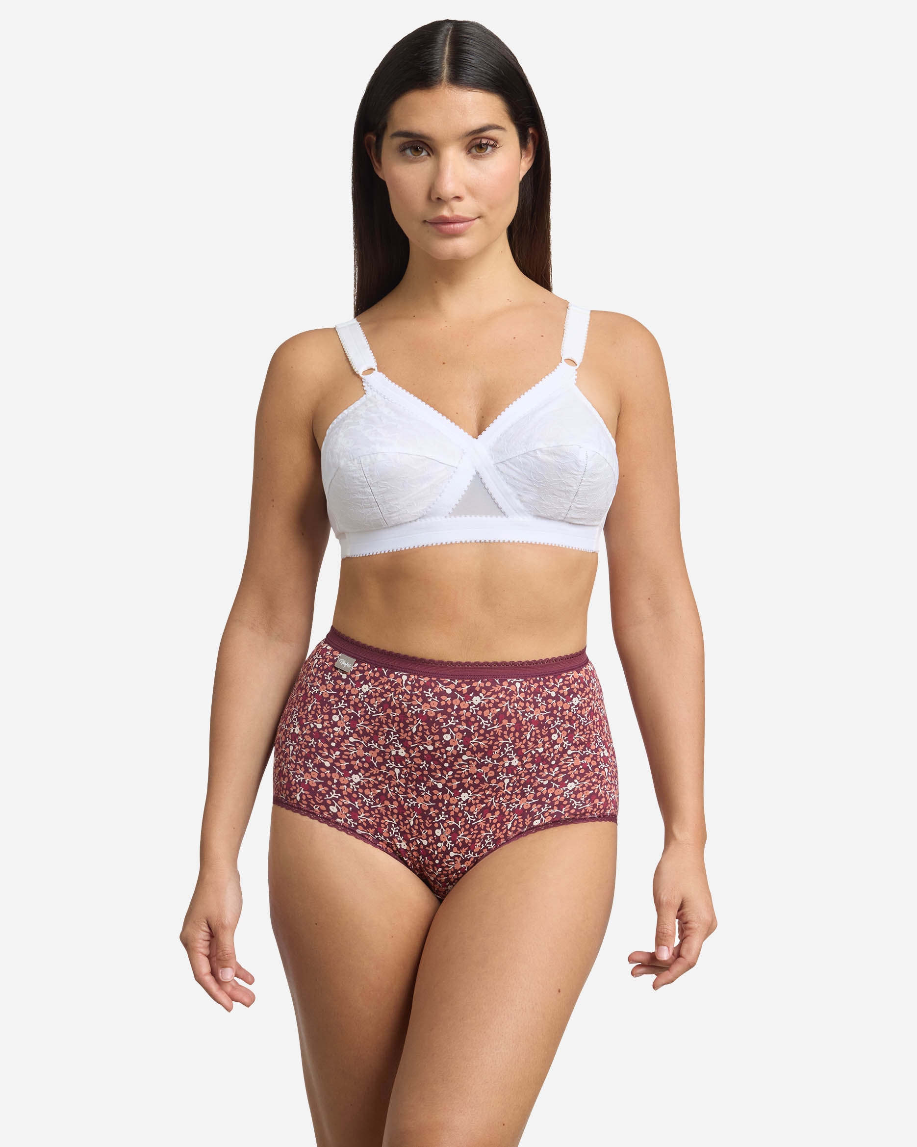 Pack de 3 Cuecas Altas de Algodão Cotton Stretch Multicolor-3