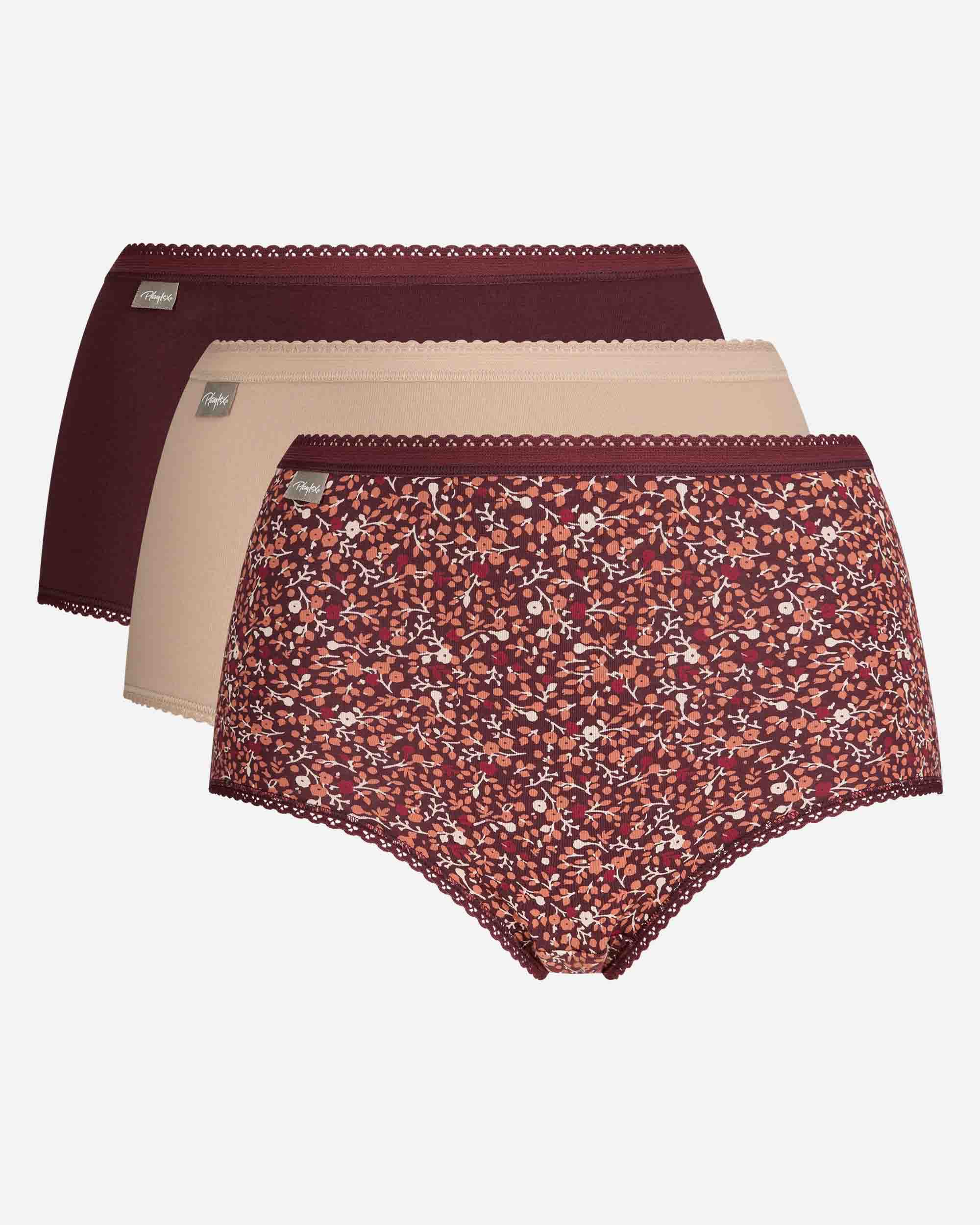 Pack de 3 Cuecas Altas de Algodão Cotton Stretch Multicolor-5