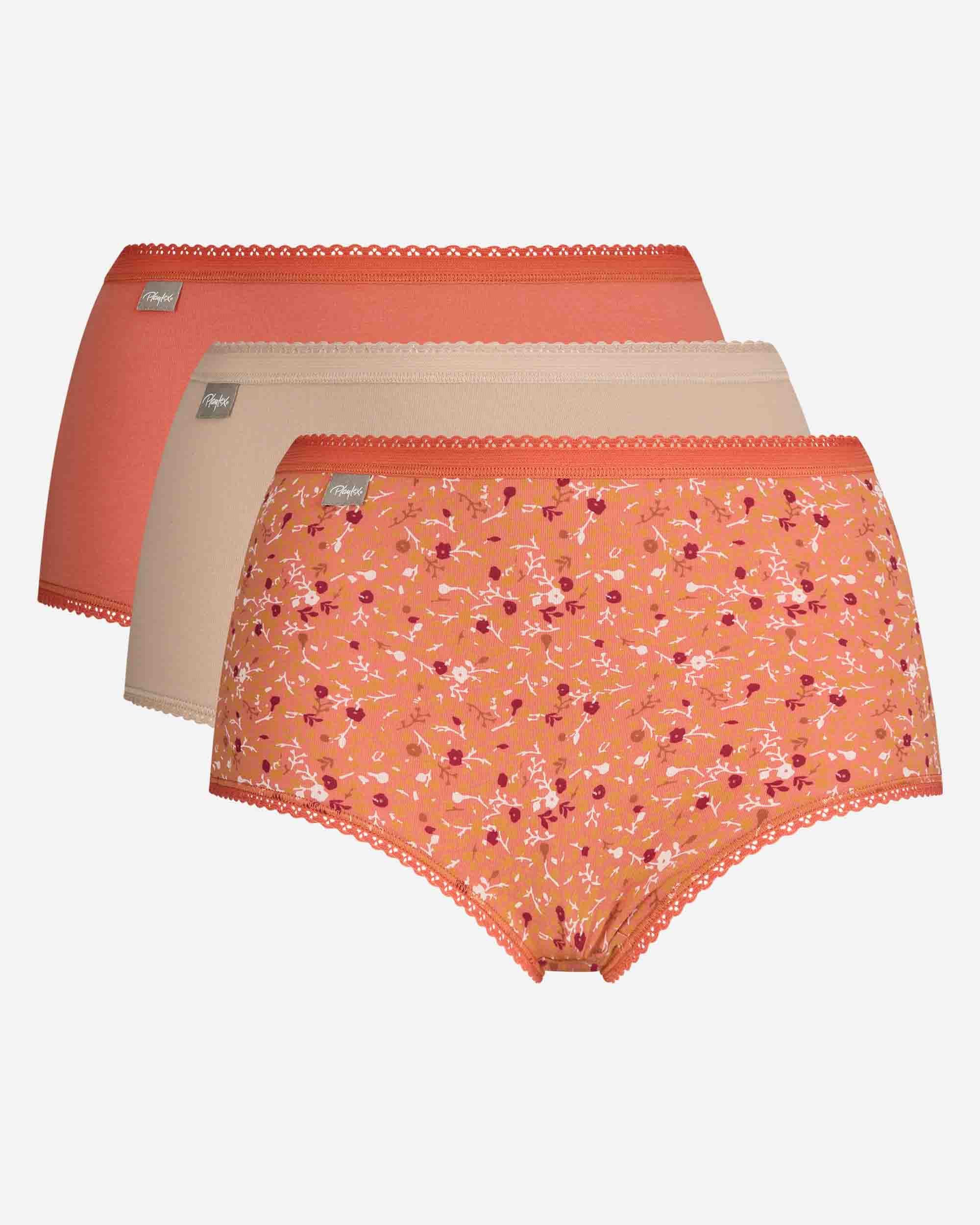 Pack de 3 Cuecas Altas de Algodão Cotton Stretch Multicolor-5