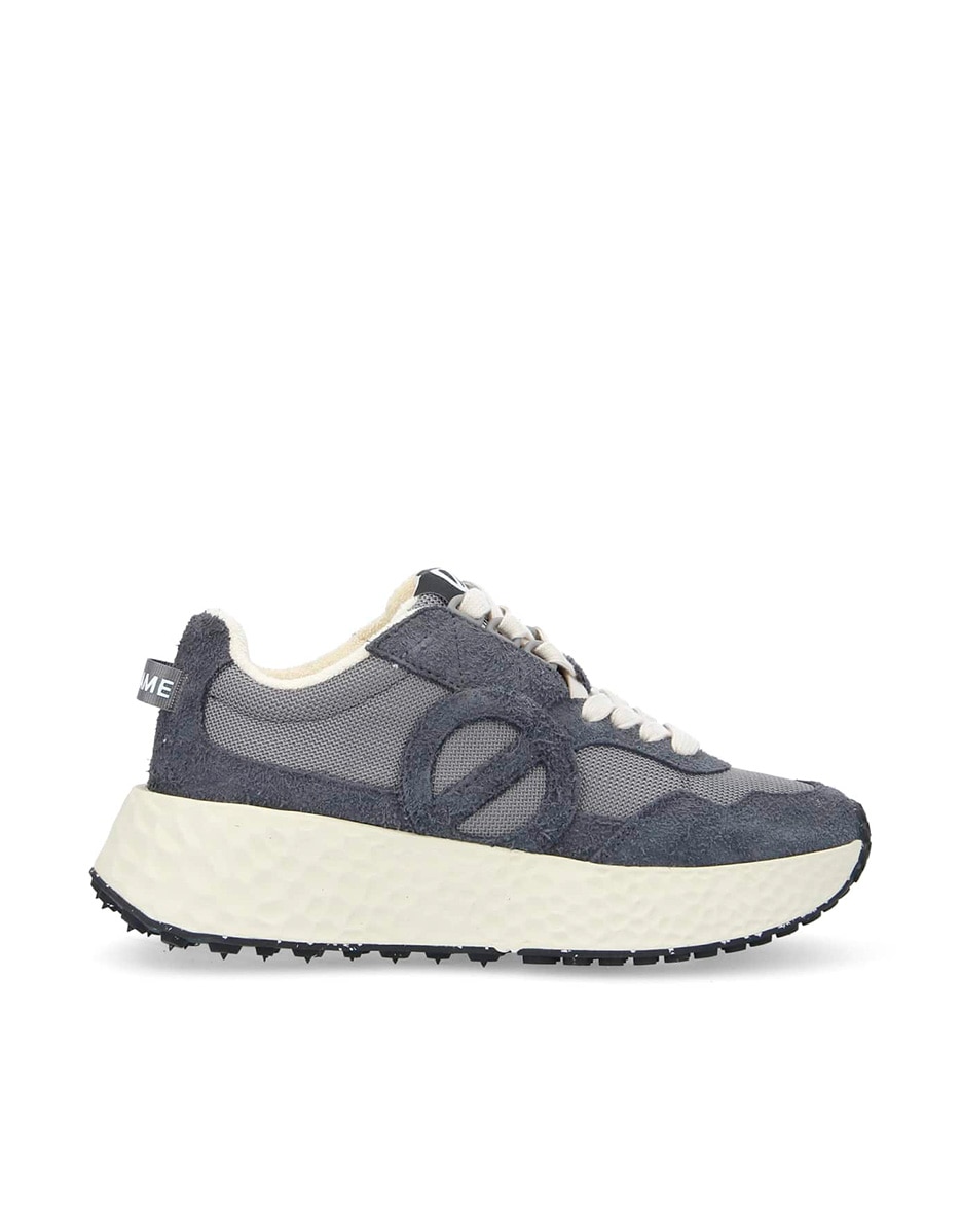 Sapatilhas Baixas Carter Tipo Running com Sola Oversize Cinzento-1