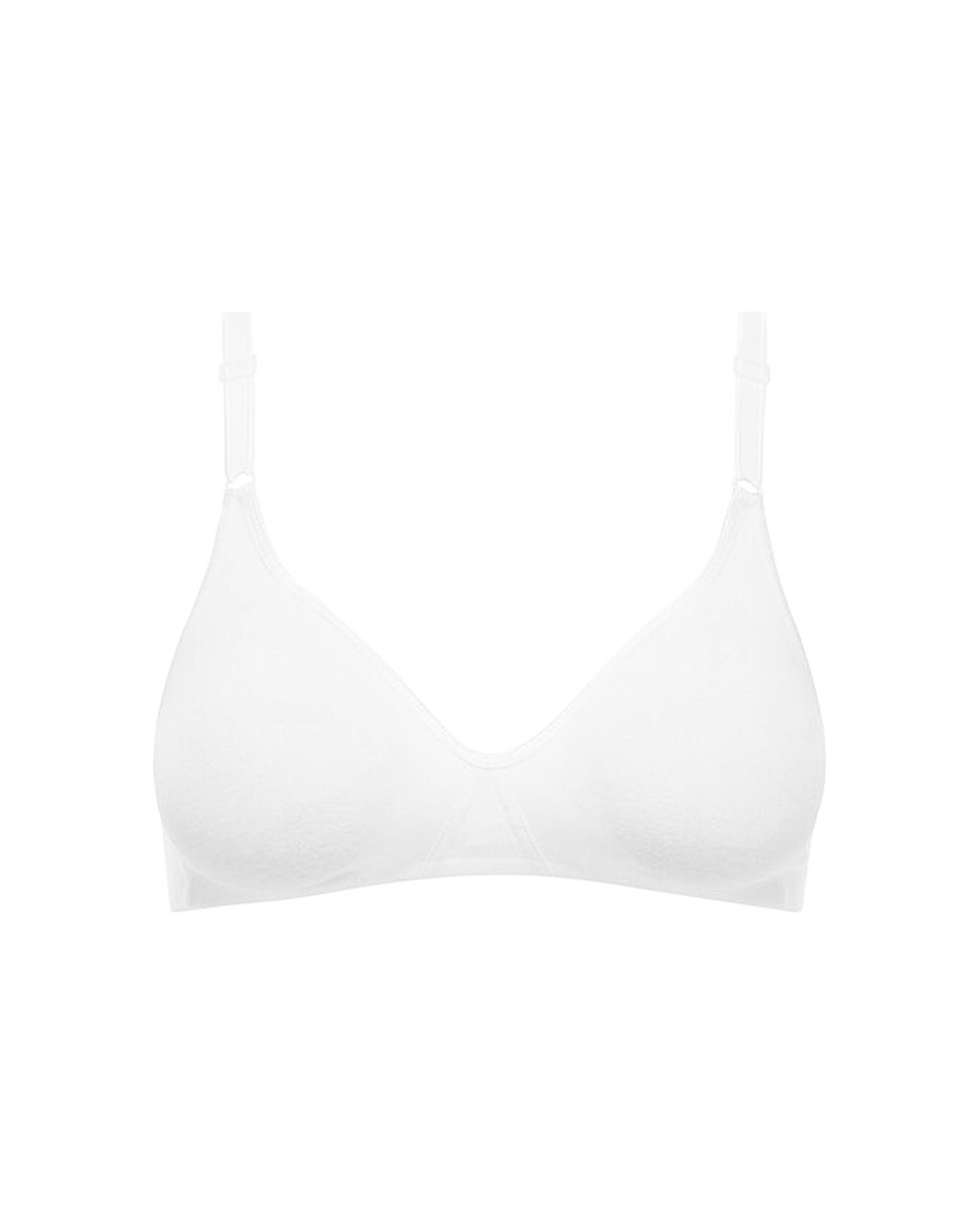 Soutien sem Aros de Algodão Branco-3