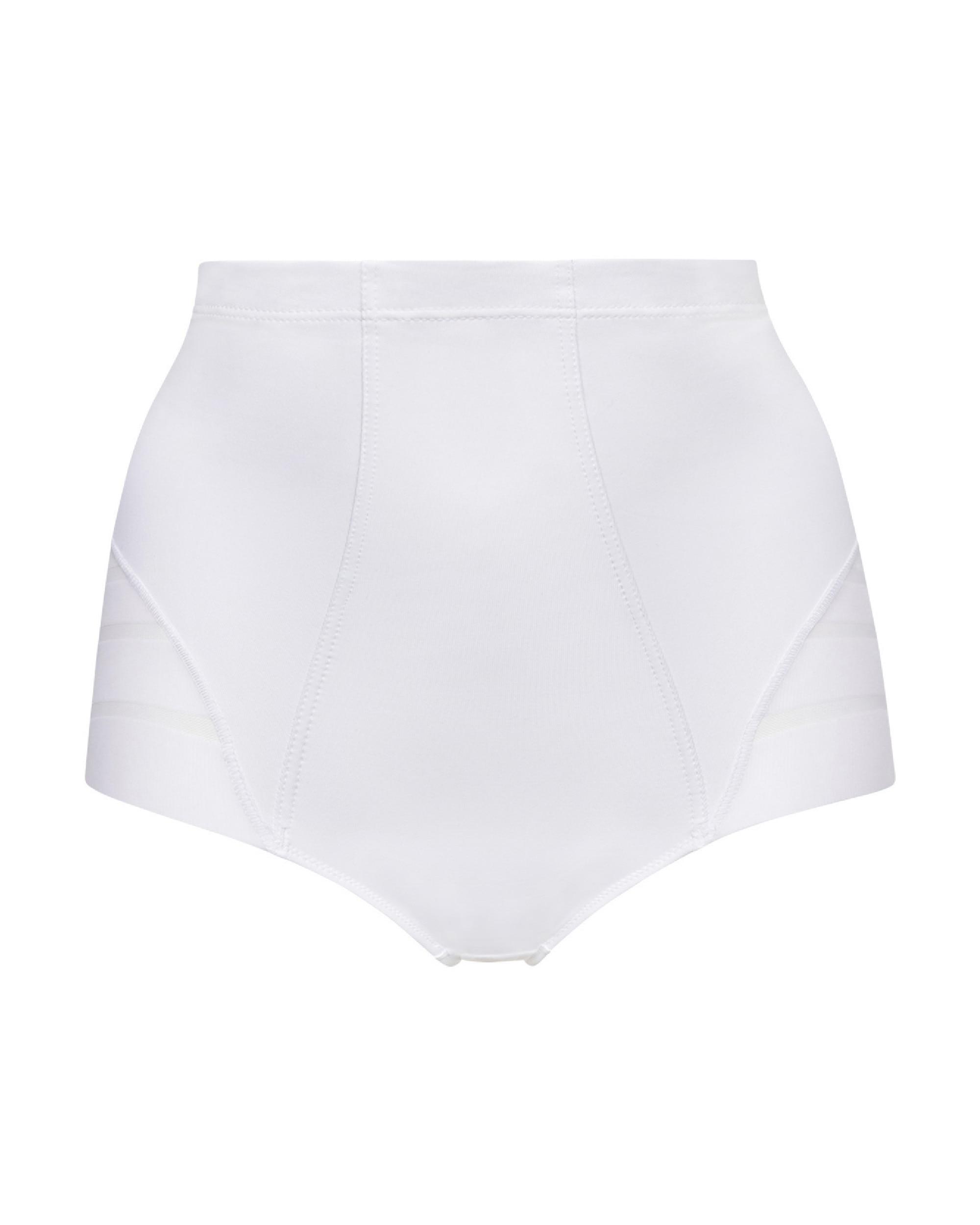 Cueca Redutora com Cintura Alta de Suave Microfibra Branco-3