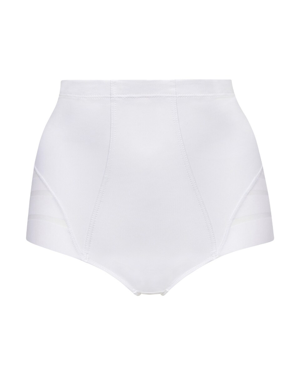 Cueca de Controle com Cintura Alta de Suave Microfibra Branco-3