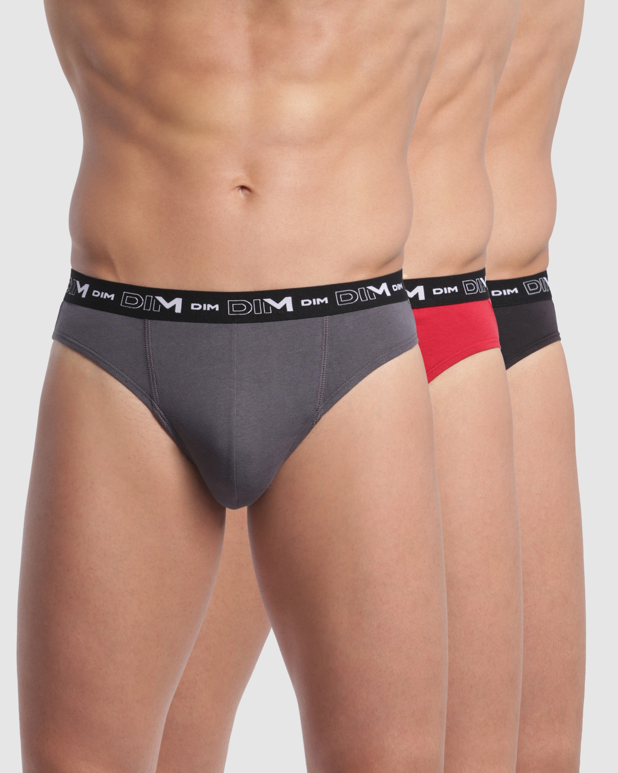 Pack de Três Slips de Algodão Elástico Multicolor-1