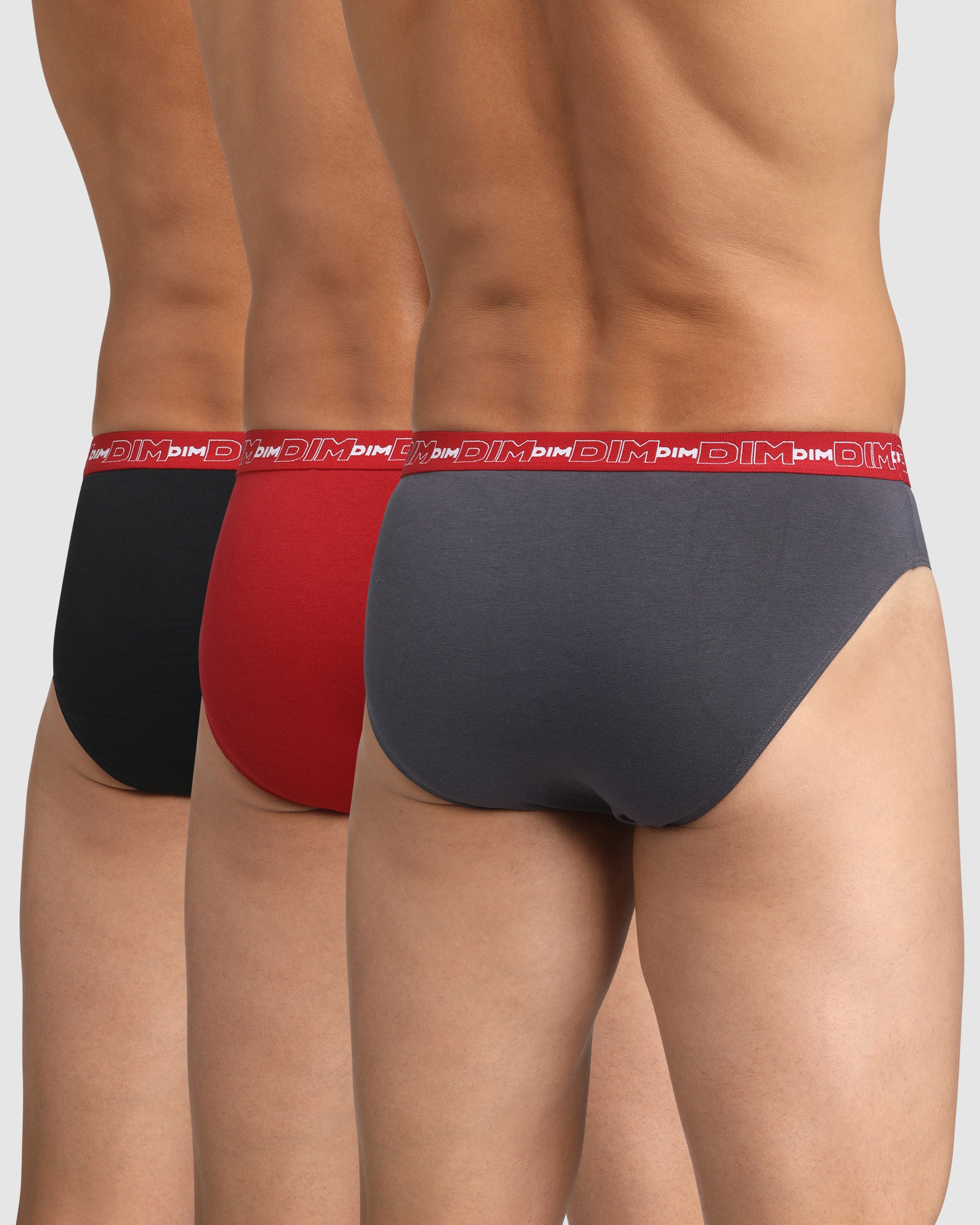 Pack de Três Slips de Algodão Elástico Multicolor-2