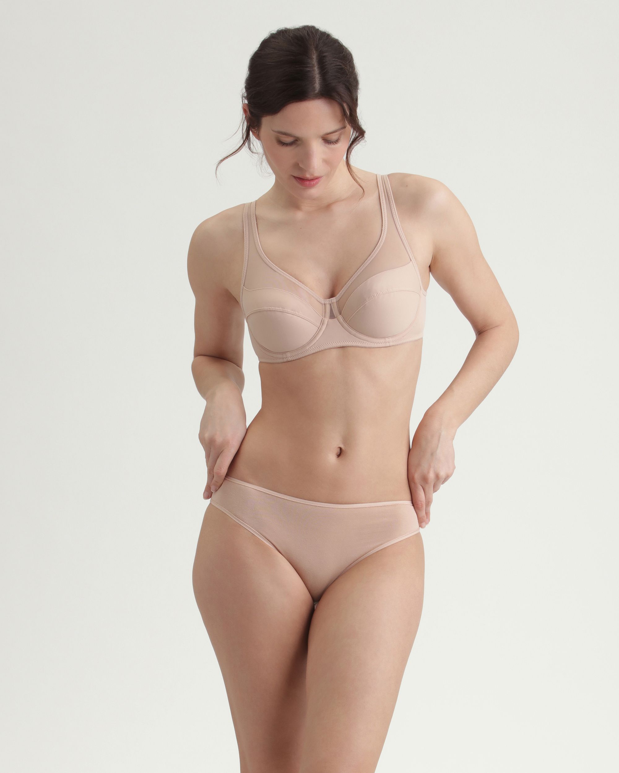 Sutiã de senhora Dim grande grande capacidade com aro Natural-3