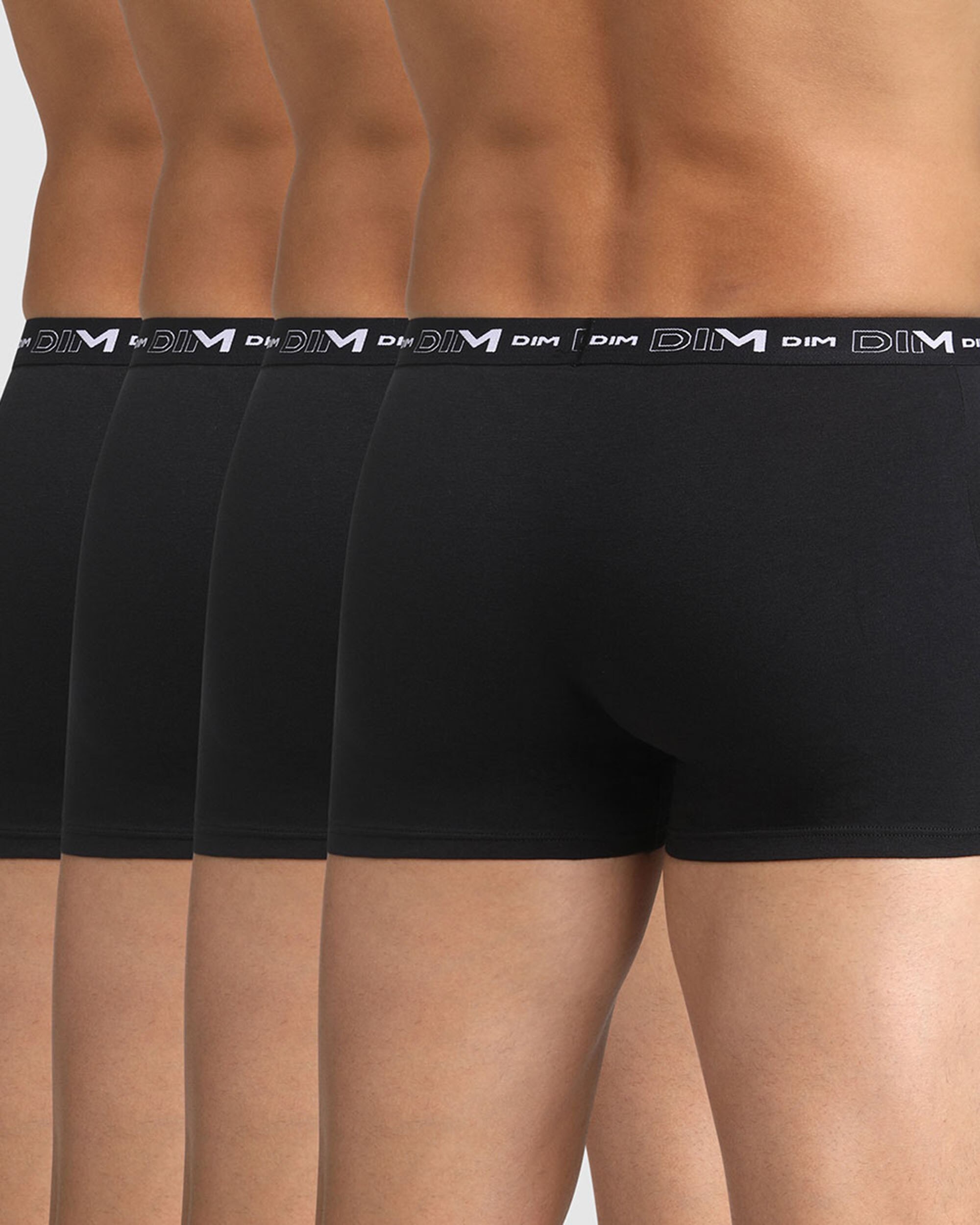 Pack de Quatro Boxers de Algodão Elástico em Preto com Cintura com Logotipo Multicolor-2
