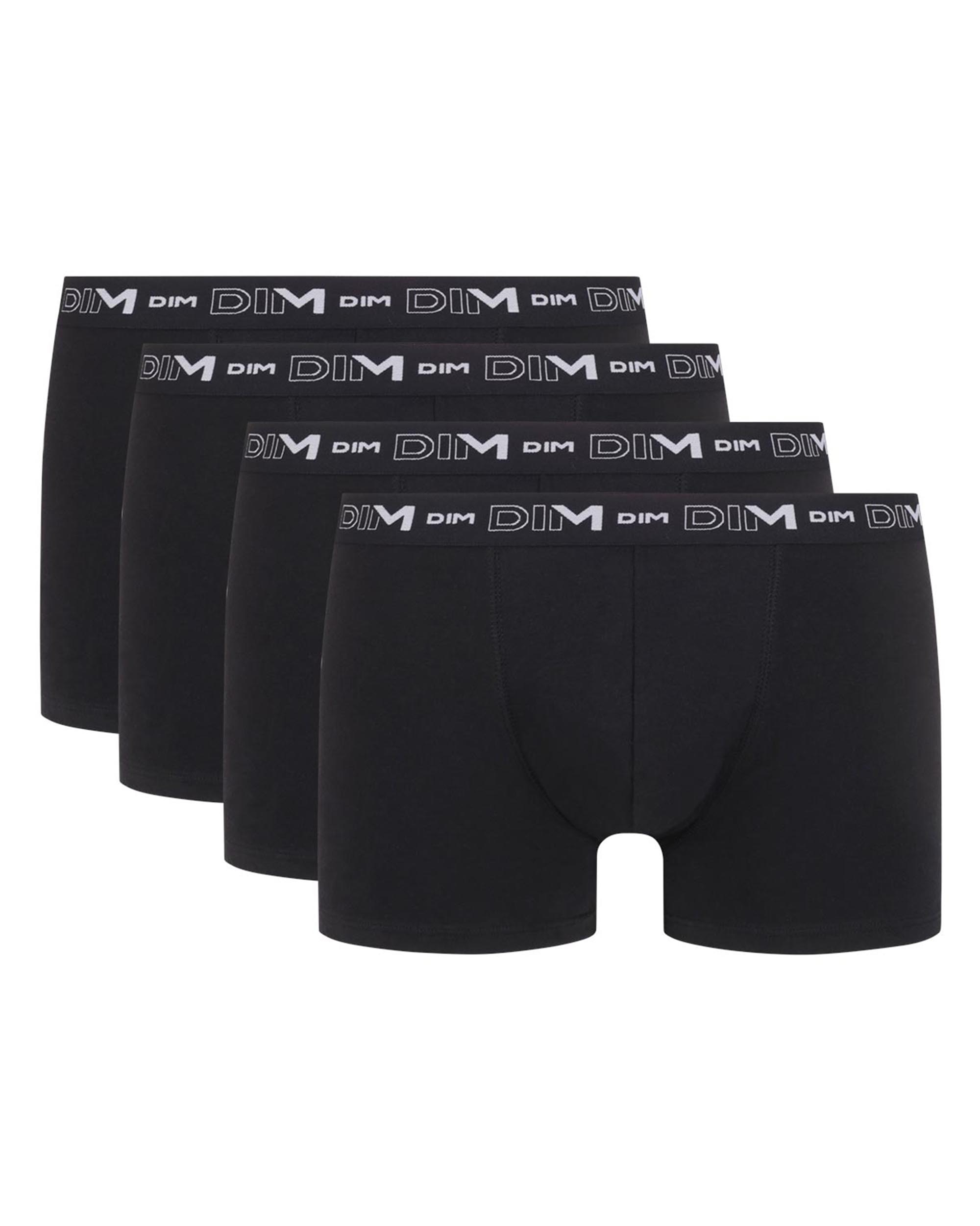 Pack de Quatro Boxers de Algodão Elástico em Preto com Cintura com Logotipo Multicolor-3