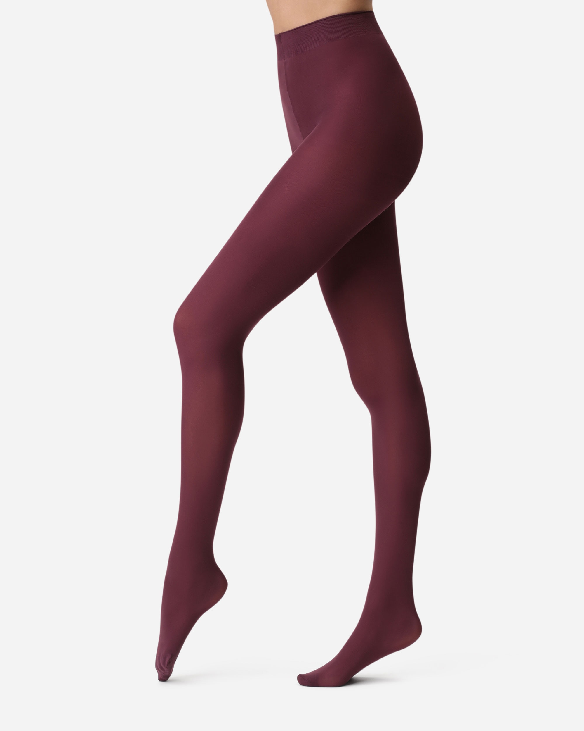 Collants Opacos com Efeito Aveludado Mate 50 Deniers Bordeaux-1